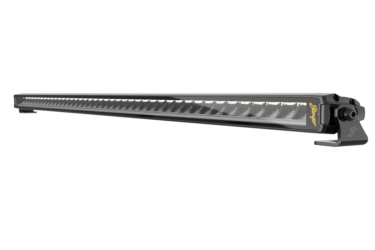Stinger LED light bar with black housing and mounting brackets
