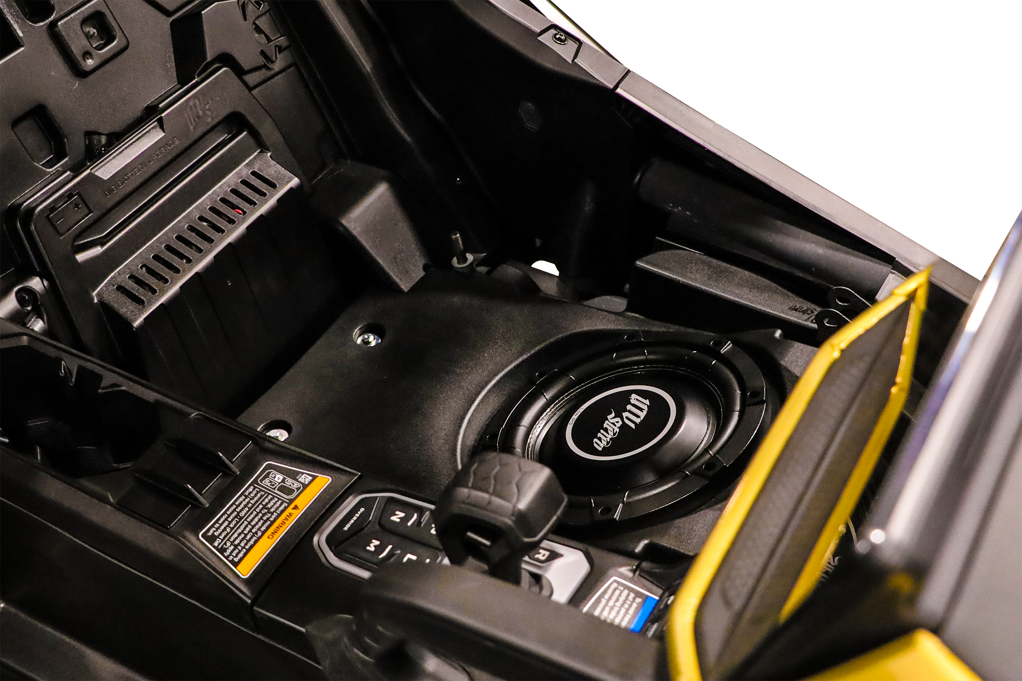 Can-Am® Maverick R 10" Front Passenger Subwoofer Enclosure Unloaded | UTVS-R-ENC-10-FPASS