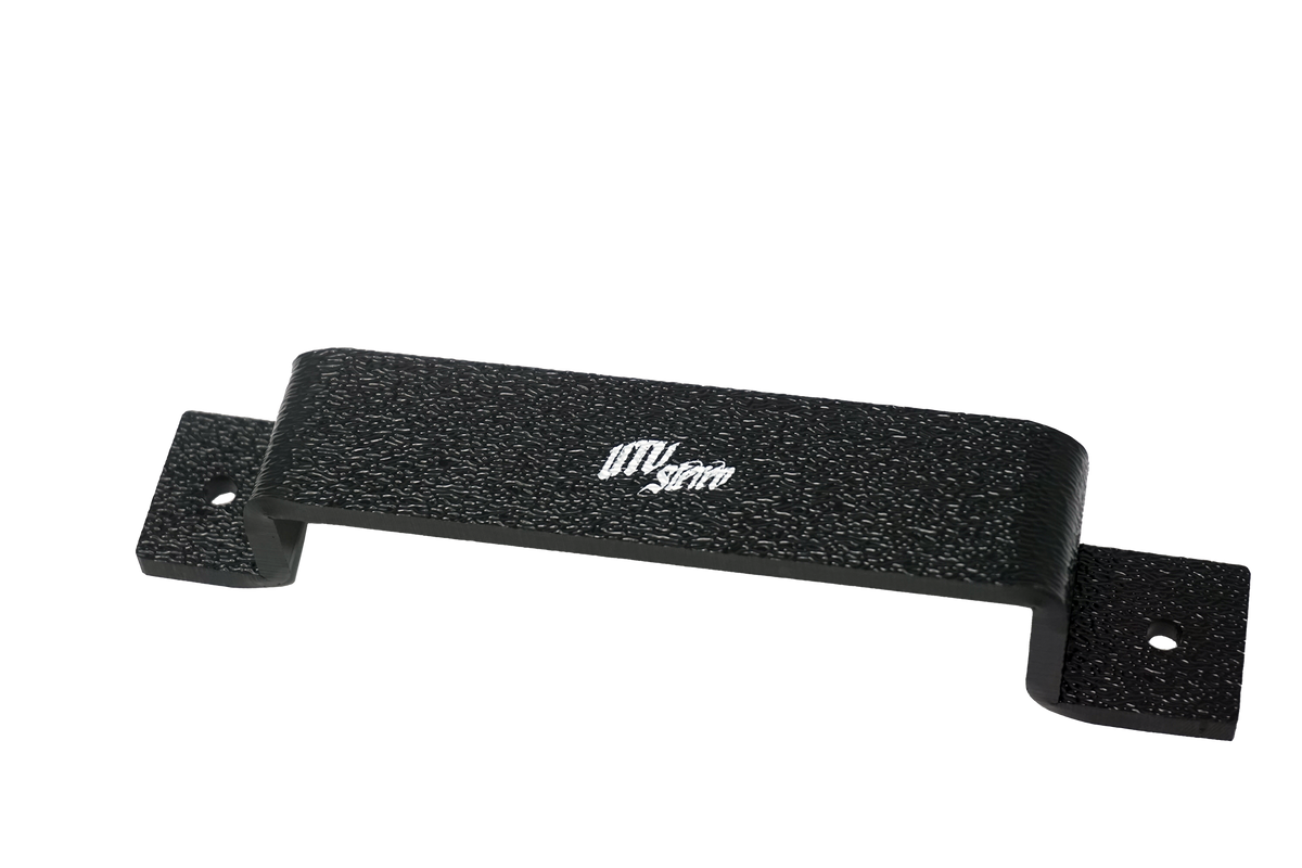 Black textured UTV Stereo metal mounting bracket