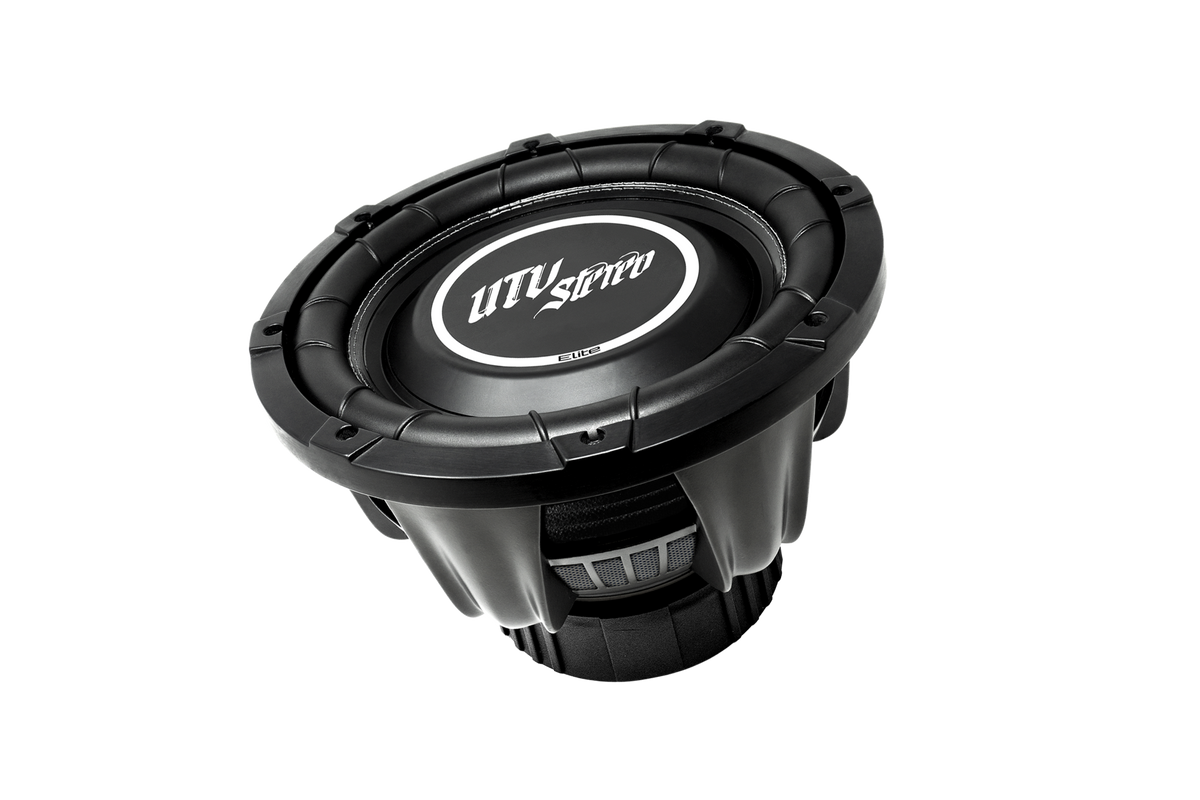 UTV Stereo Elite black subwoofer speaker