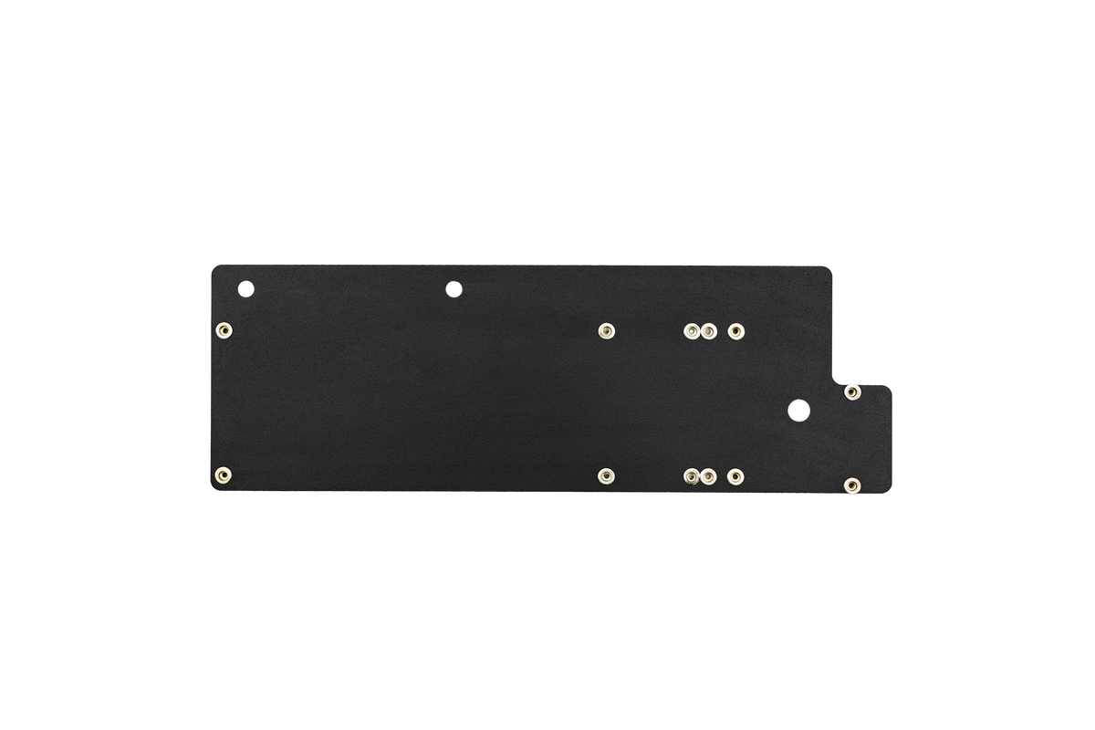 UTV Stereo black metal mounting plate with pre drilled holes