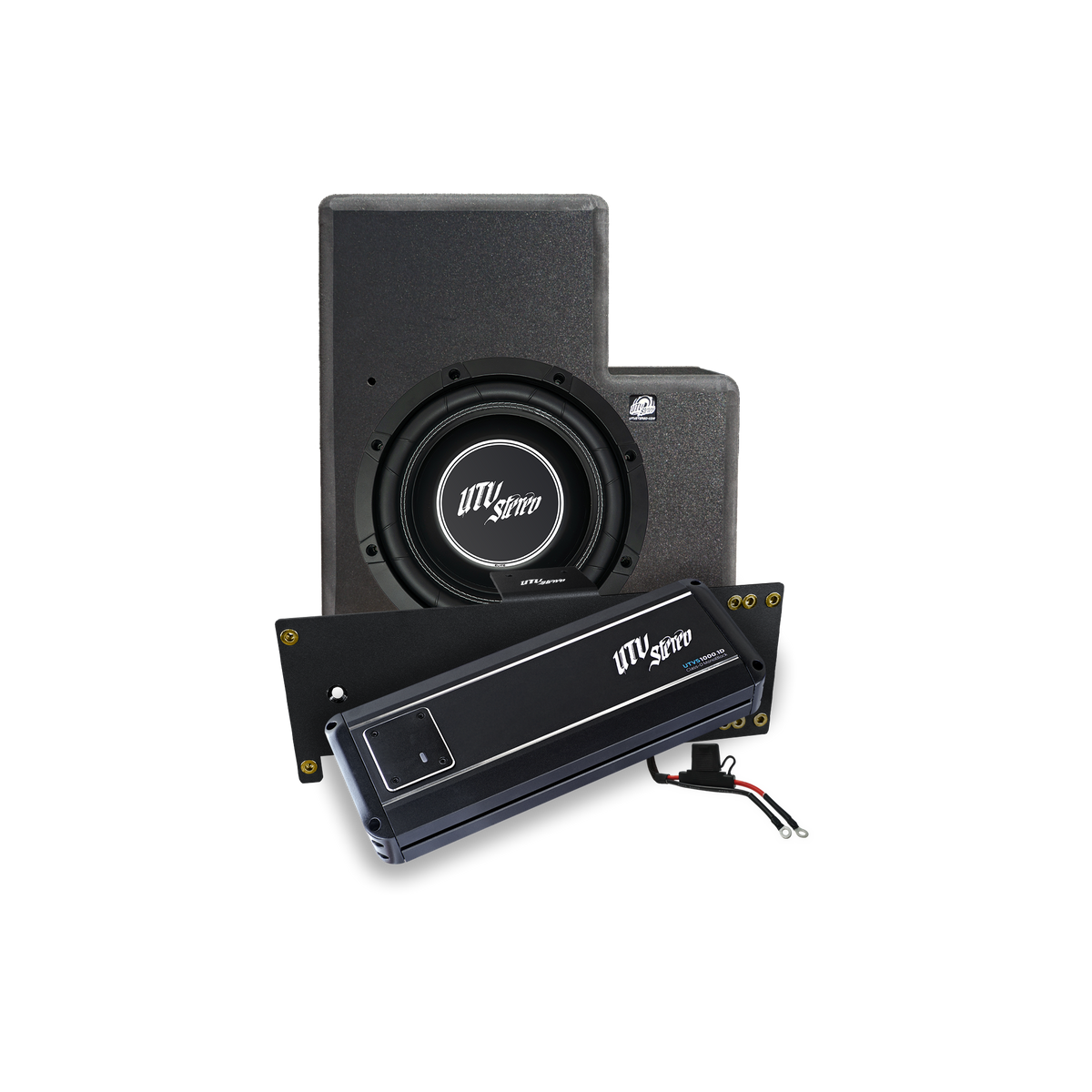 UTV Stereo subwoofer enclosure and monoblock amplifier kit