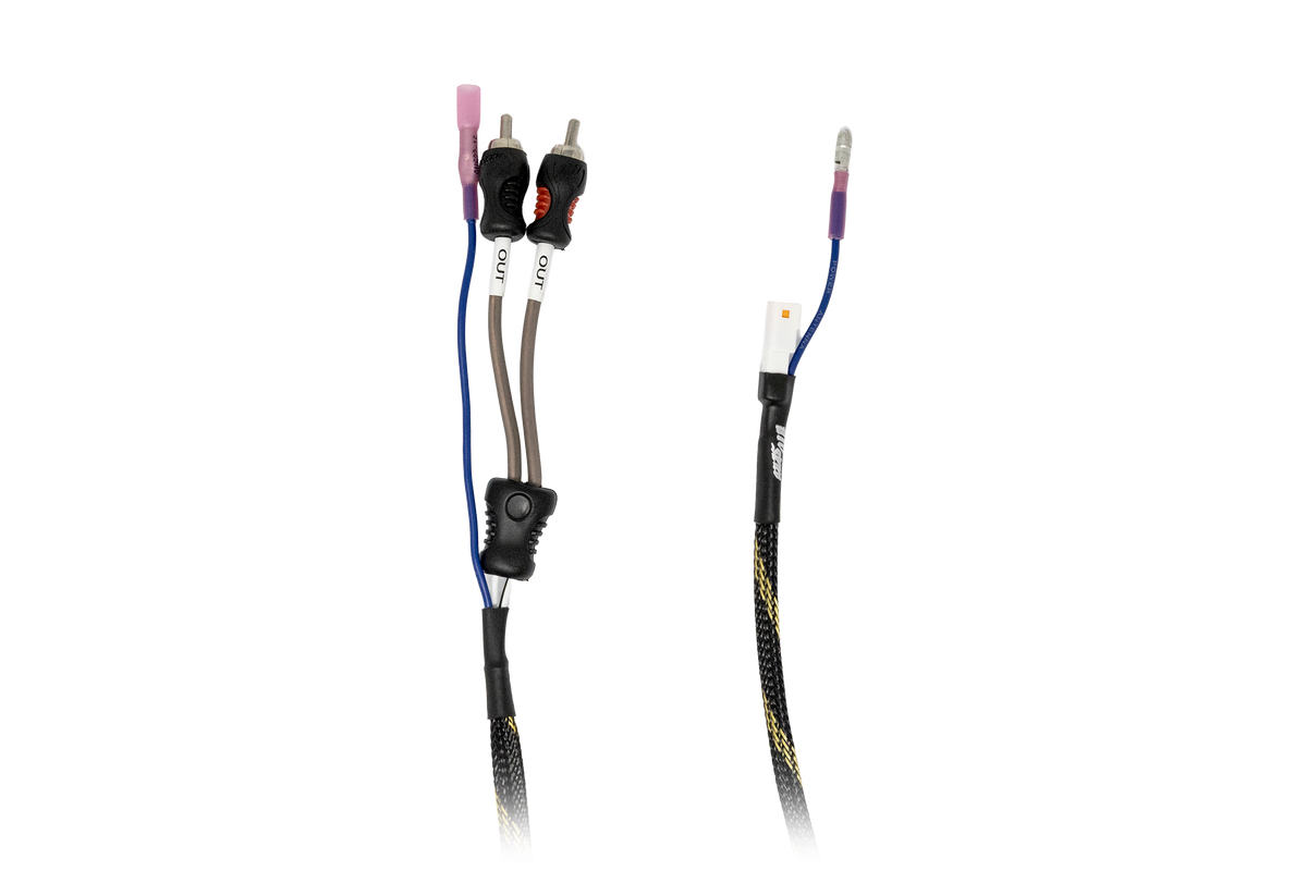 wiring harness close up showing the connectors