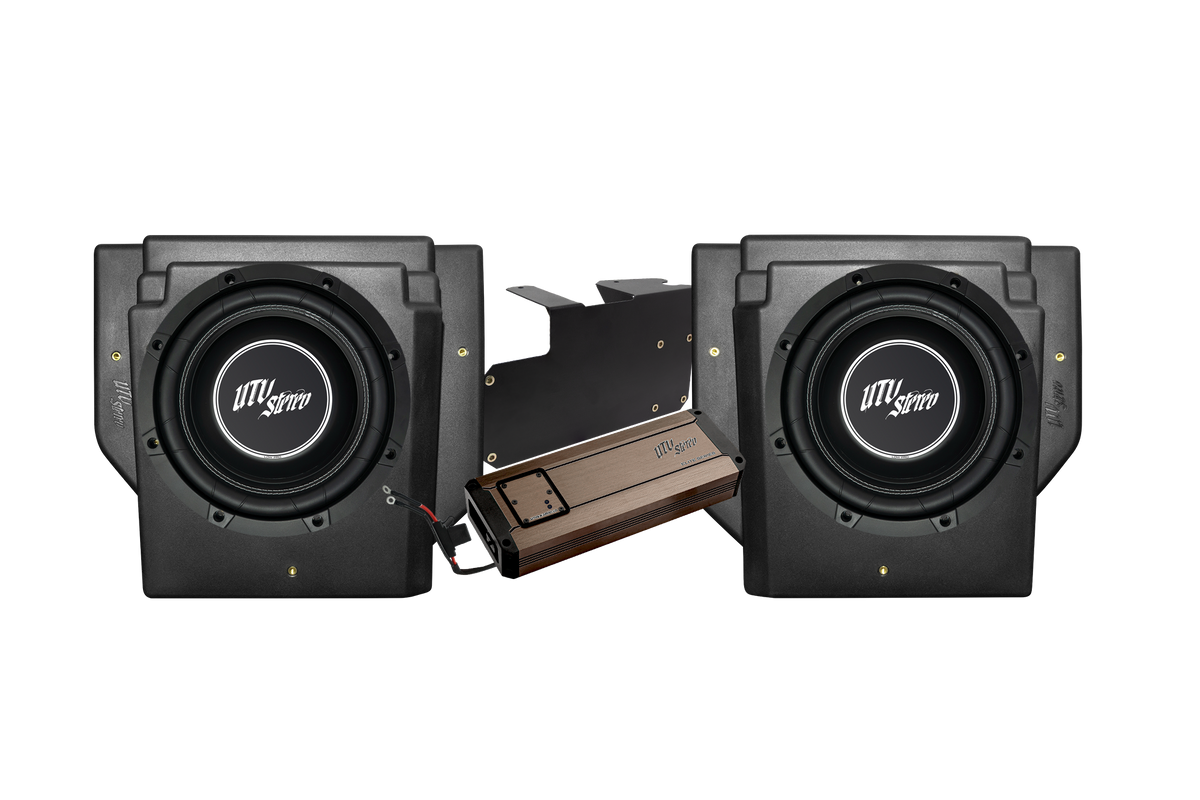 UTV Stereo subwoofer enclosures with amplifier and mounting bracket