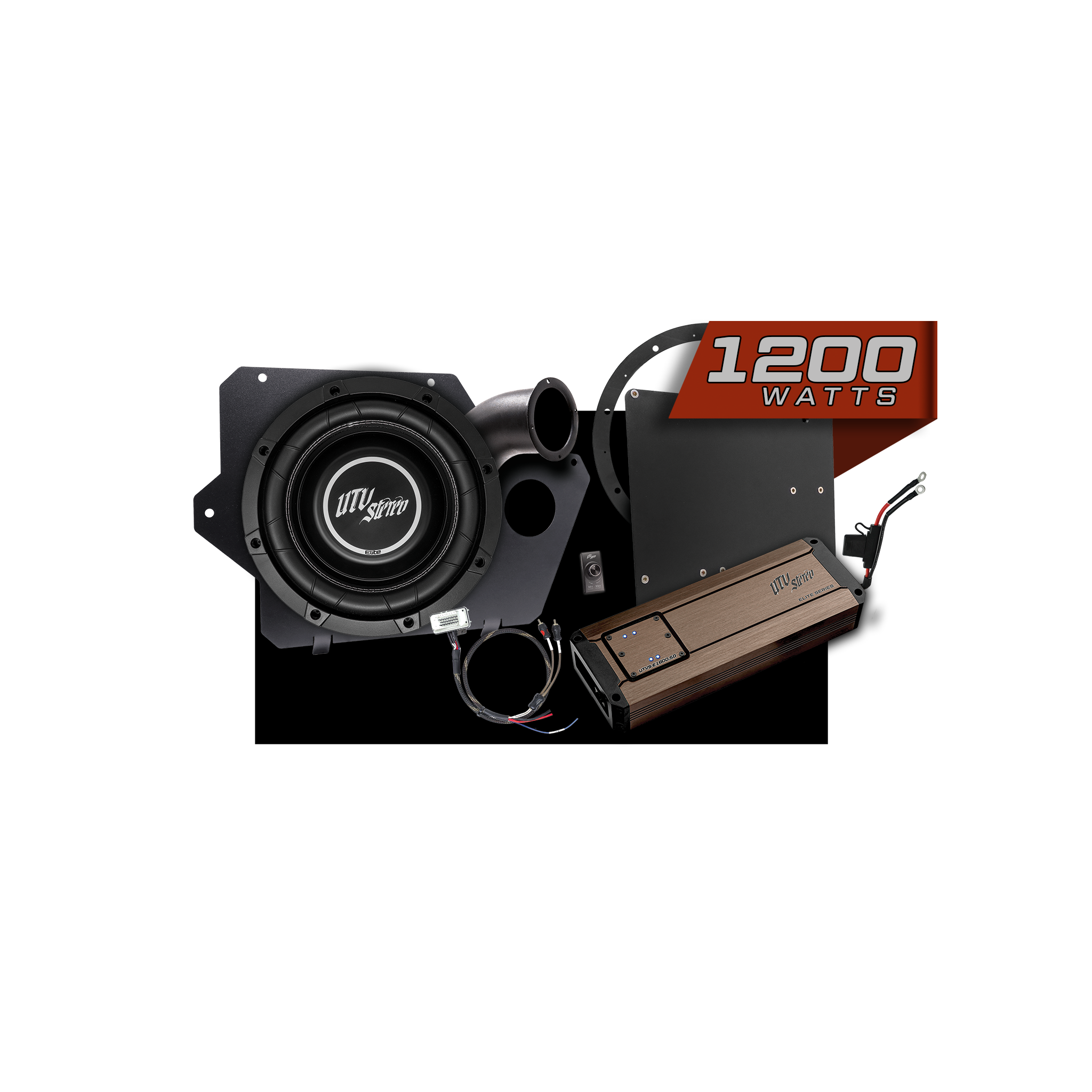 Polaris® Xpedition 1200W 10" Subwoofer Kit | UTVS-XPD-SUB-1200-1