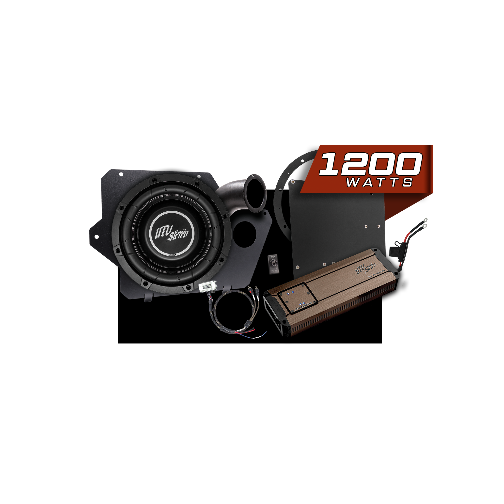 Polaris® Xpedition 1200W 10" Subwoofer Kit | UTVS-XPD-SUB-1200-1