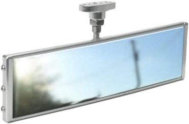 9" PANORAMIC REARVIEW MIRROR BOLT ON CHROME