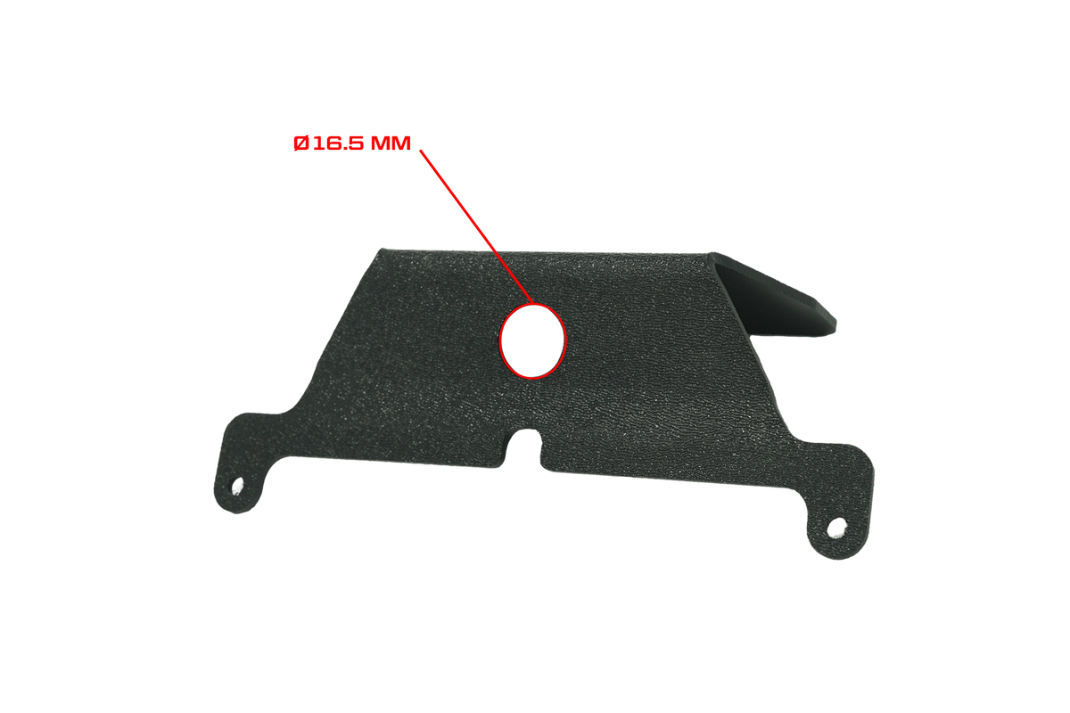 UTV Stereo black mounting bracket with 16.5 mm diameter hole