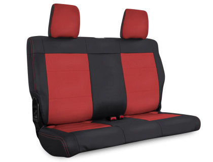 PRP 07 Jeep Wrangler JKU Rear Seat Cover/4 door - Black/Red