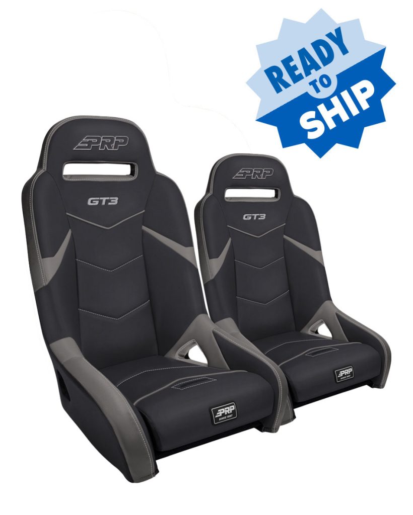 PRP Polaris RZR PRO XP GT3 Suspension Seats Kit (Pair) - Black & Gray