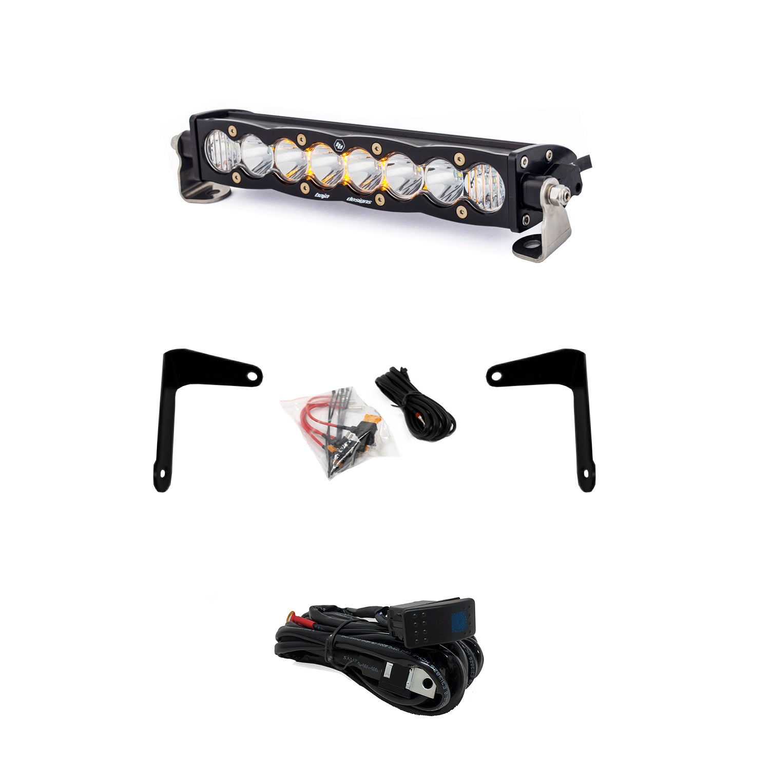 Can-Am S8 10 Inch Shock Mount Light Bar Kit - Can-Am 2017-24 Maverick X3