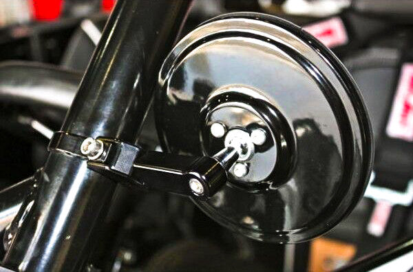 ROUND CONVEX GLASS BILLET ARM SIDE MIRROR