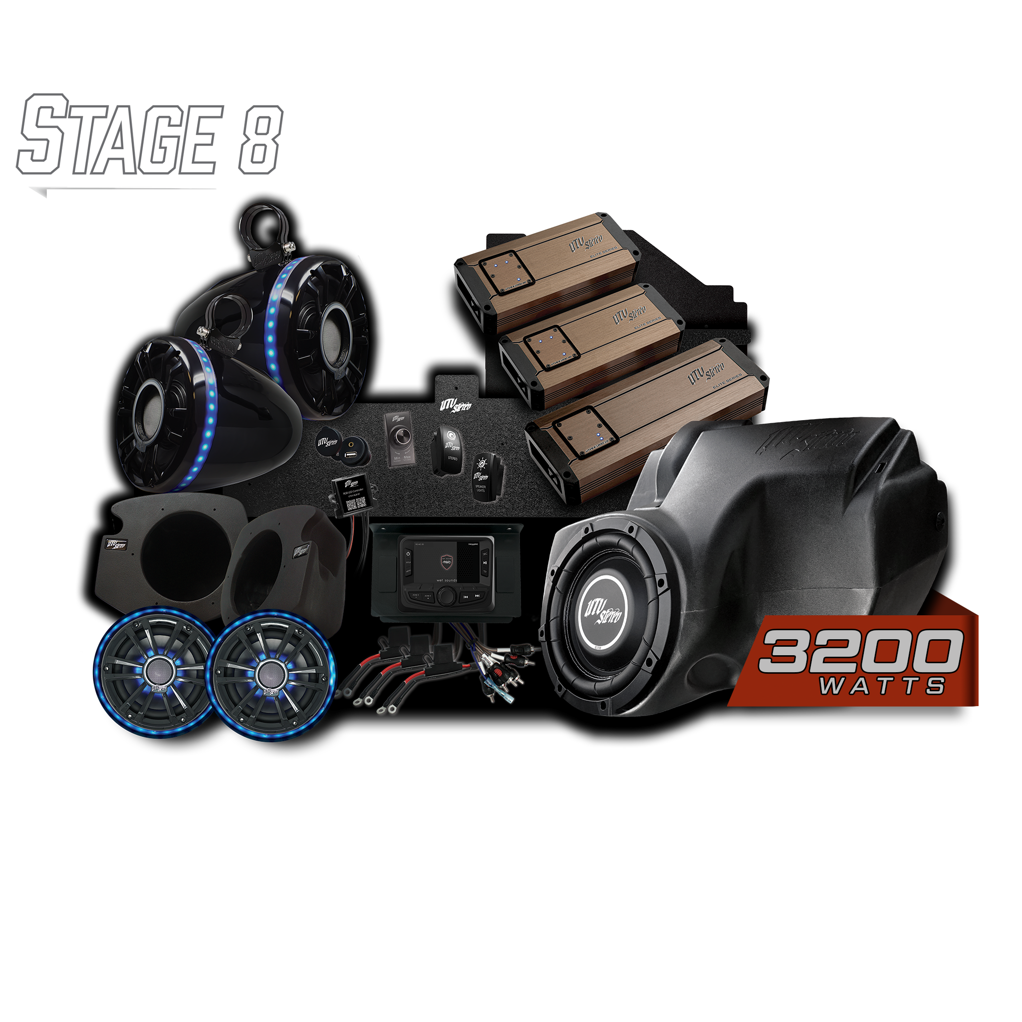 RZR® Elite Series Stage 8 Stereo Kit | UTVS-RZR-S8-E