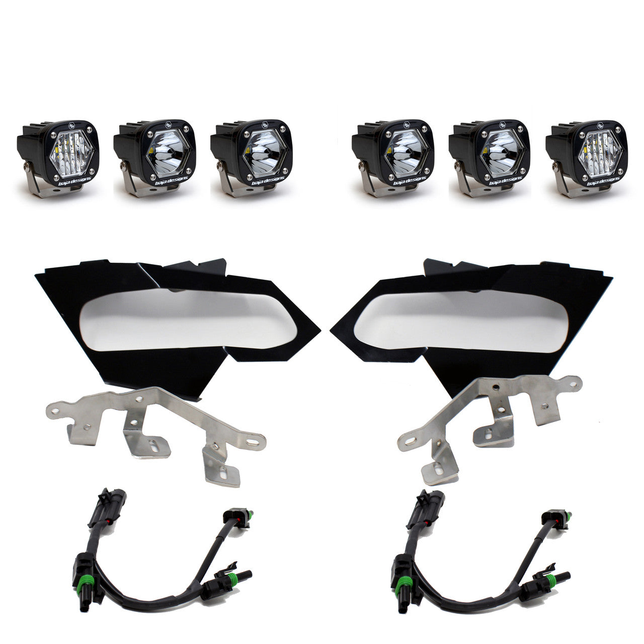 Baja Designs Can-Am X3 Headlight Kit S1 Spot W/C Headlight Kit