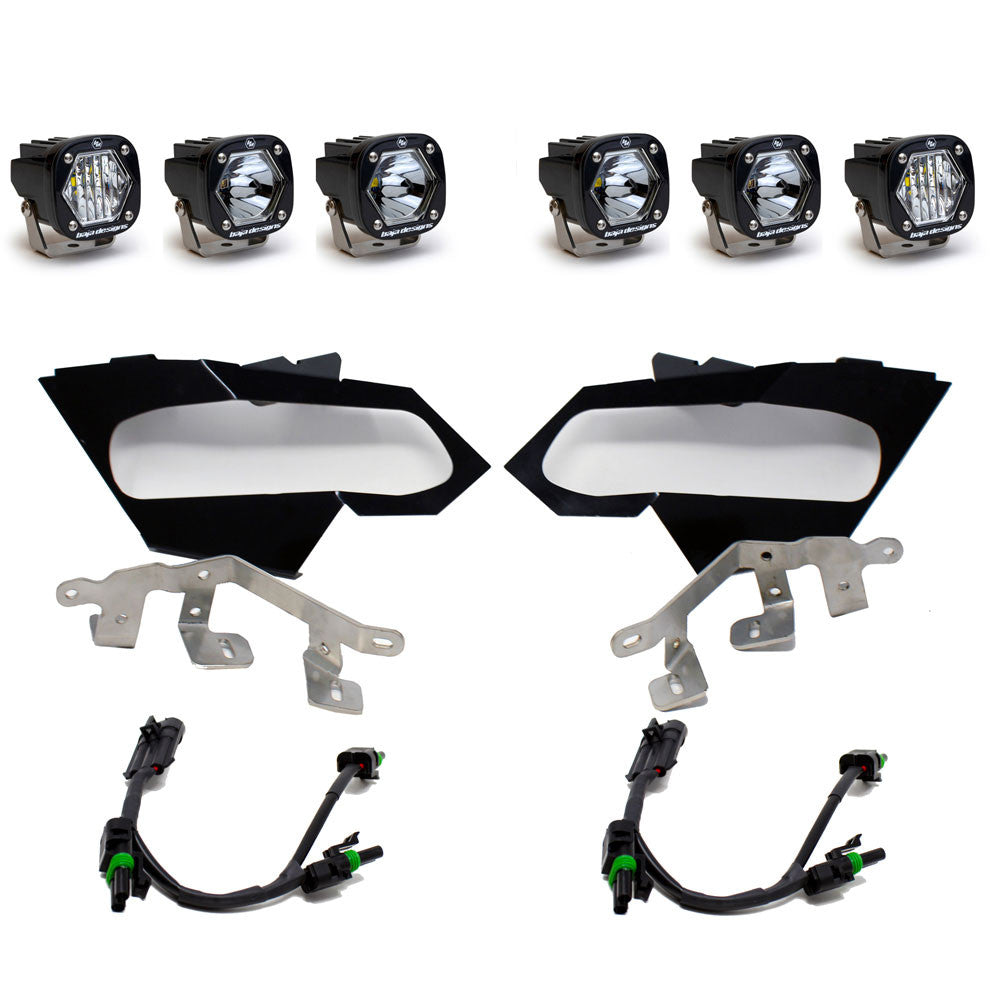 Baja Designs Can-Am X3 Headlight Kit S1 Laser W/C Headlight Kit