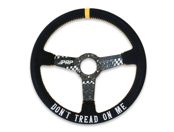 PRP Deep Dish Suede Steering Wheel - Dont Tread on Me