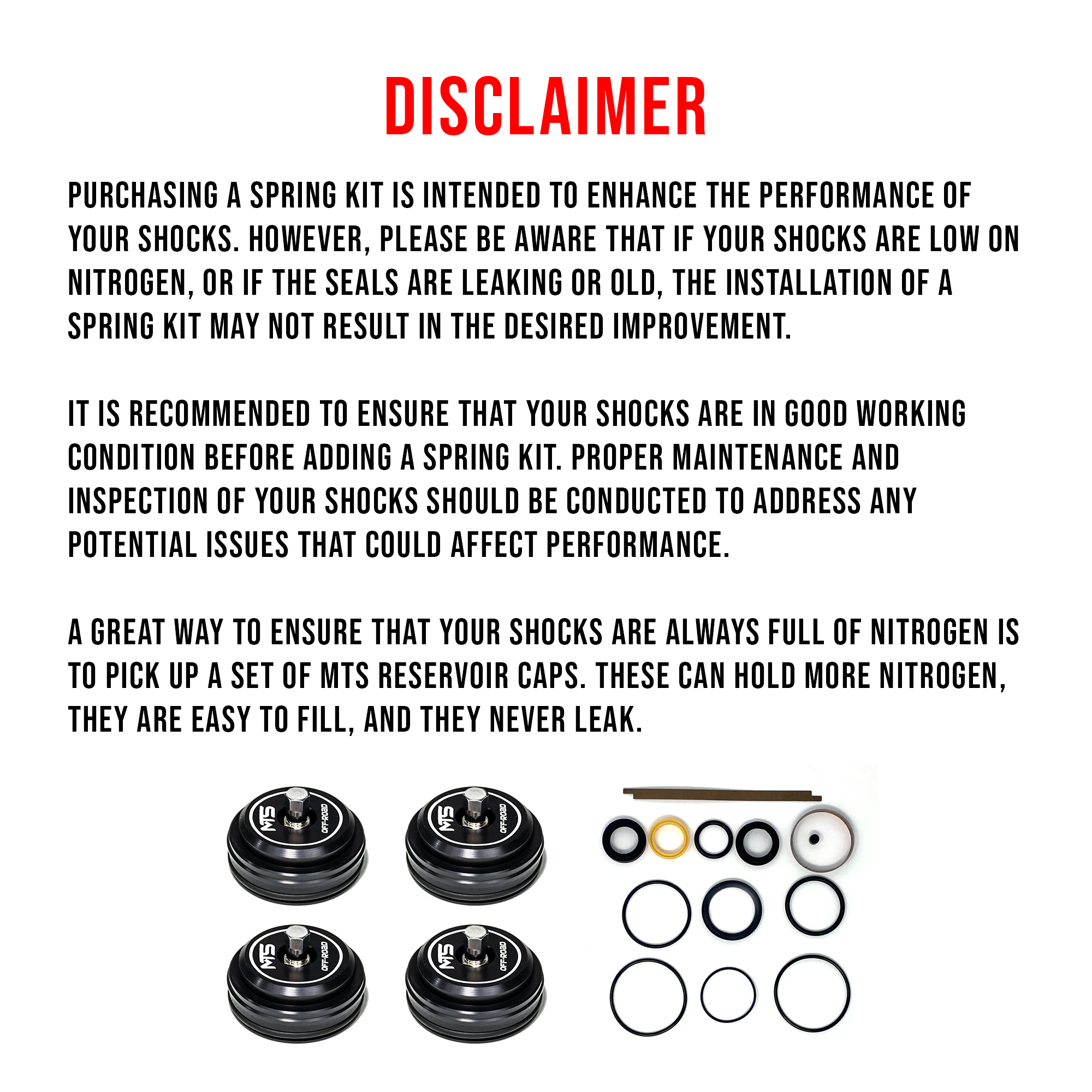 MTS Offroad Can-Am X3 Max Spring Kit