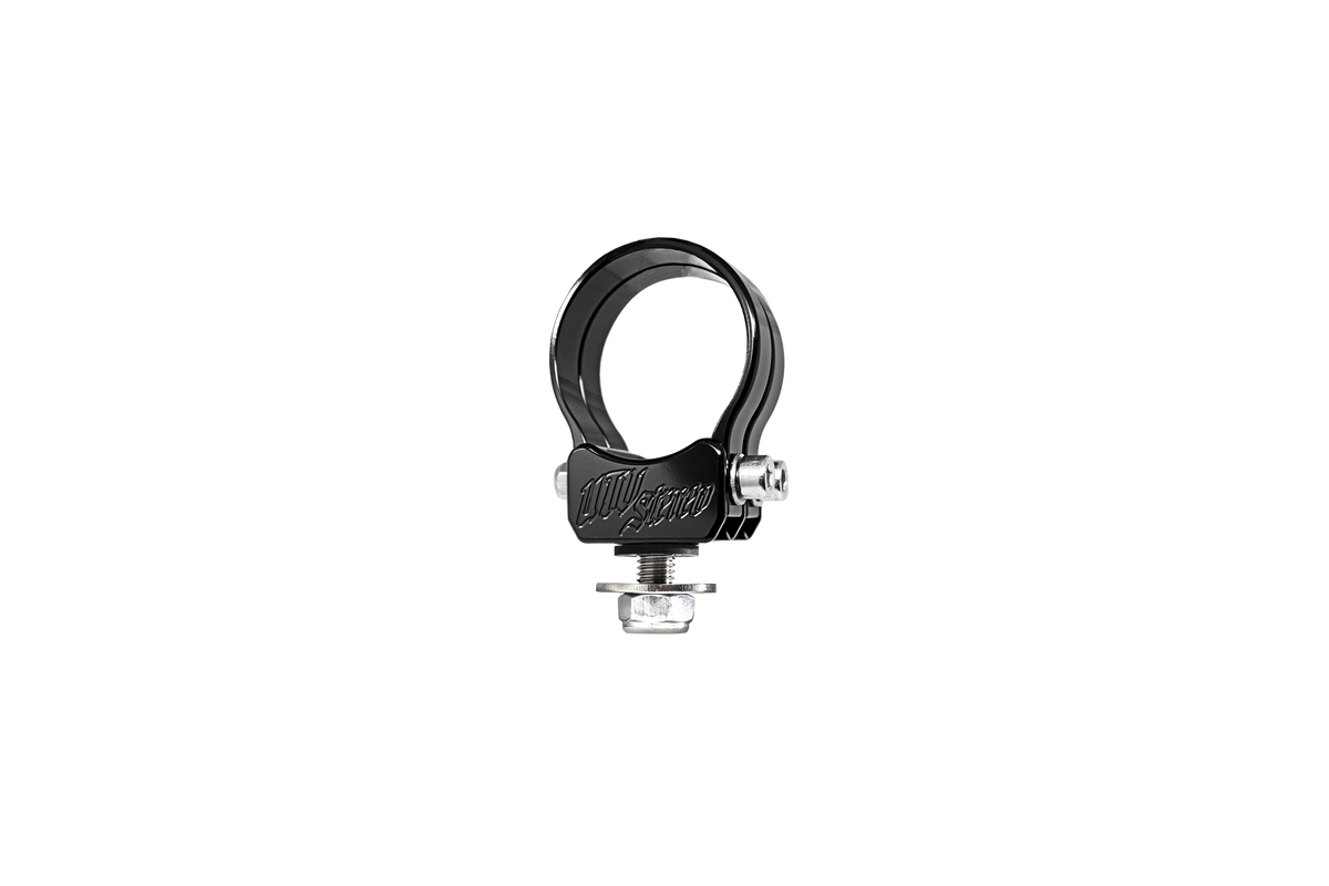 Black UTV Stereo roll bar clamp mount