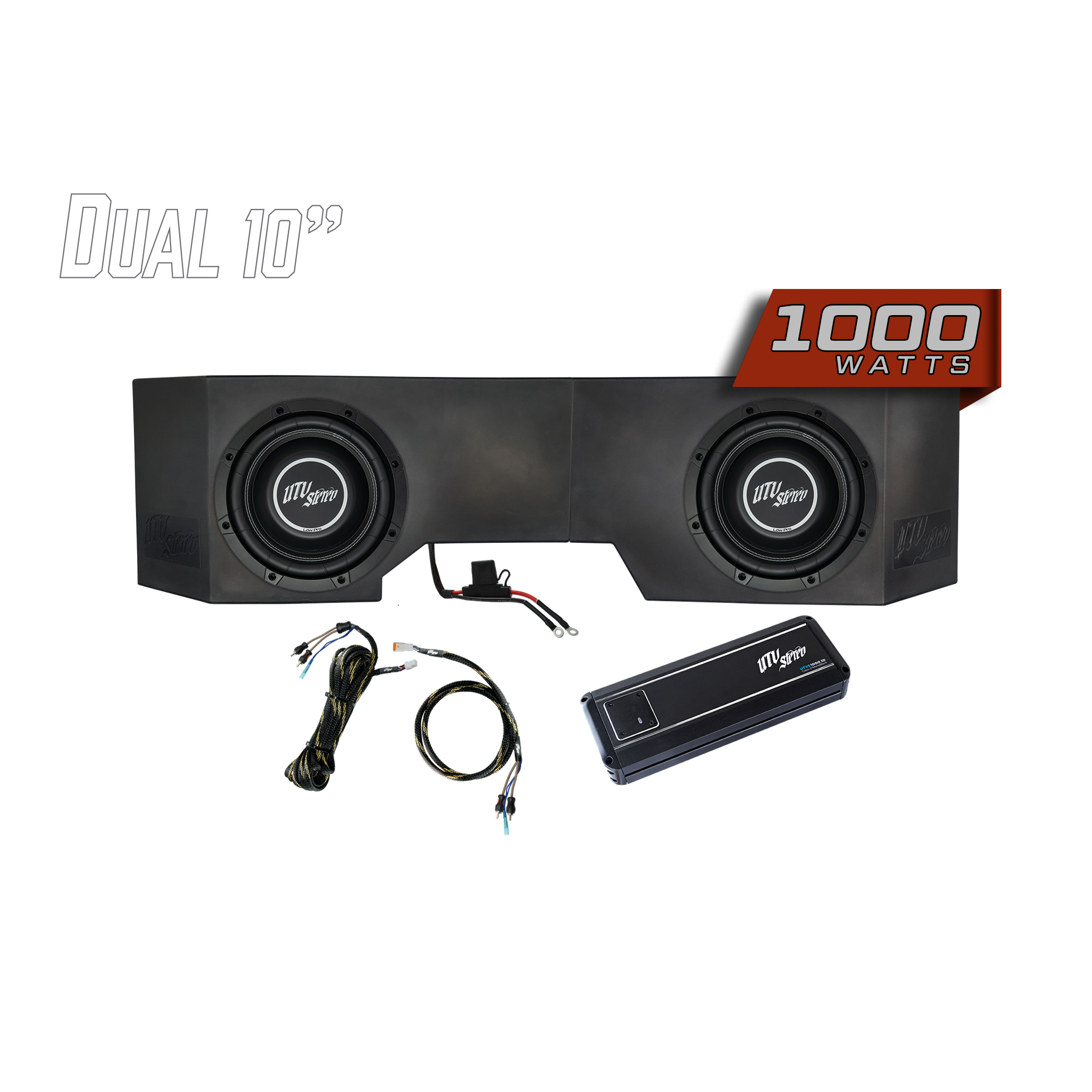 Can-Am® Defender 1000W Dual 10" Subwoofer Kit | UTVS-DEF-SUB-1000-2