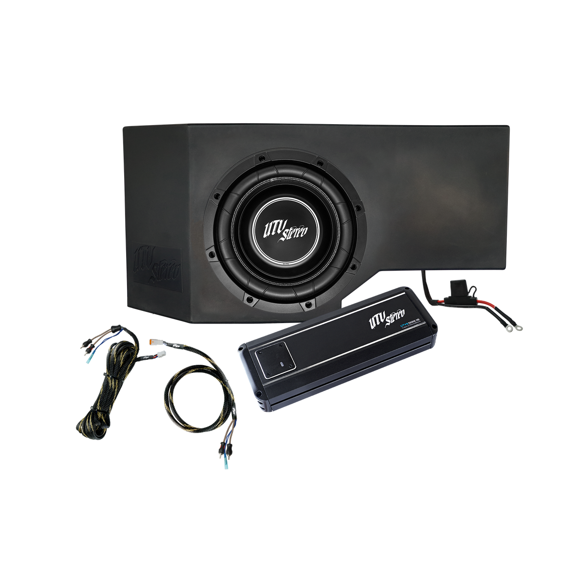 Can-AmÂ® Defender HD10 1000W Single Passenger Side 10" Subwoofer Kit | UTVS-DEF-SUB-1000