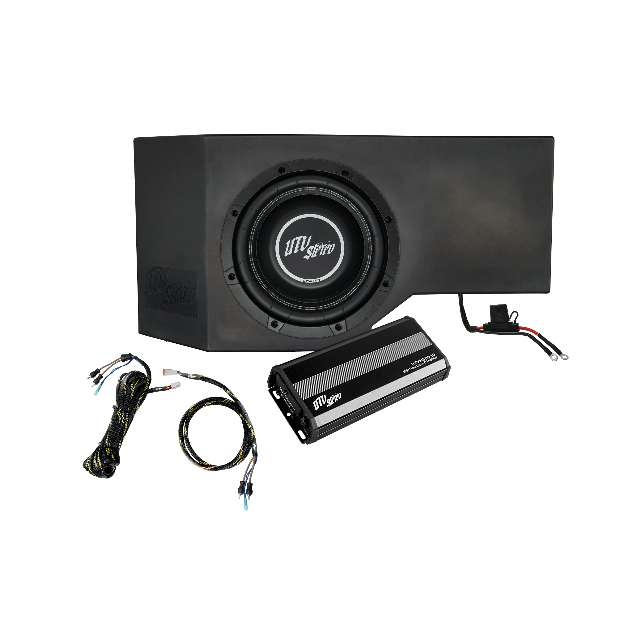 Can-Am® Defender 500W Single Passenger Side 10" Subwoofer Kit | UTVS-DEF-SUB-500-PASS