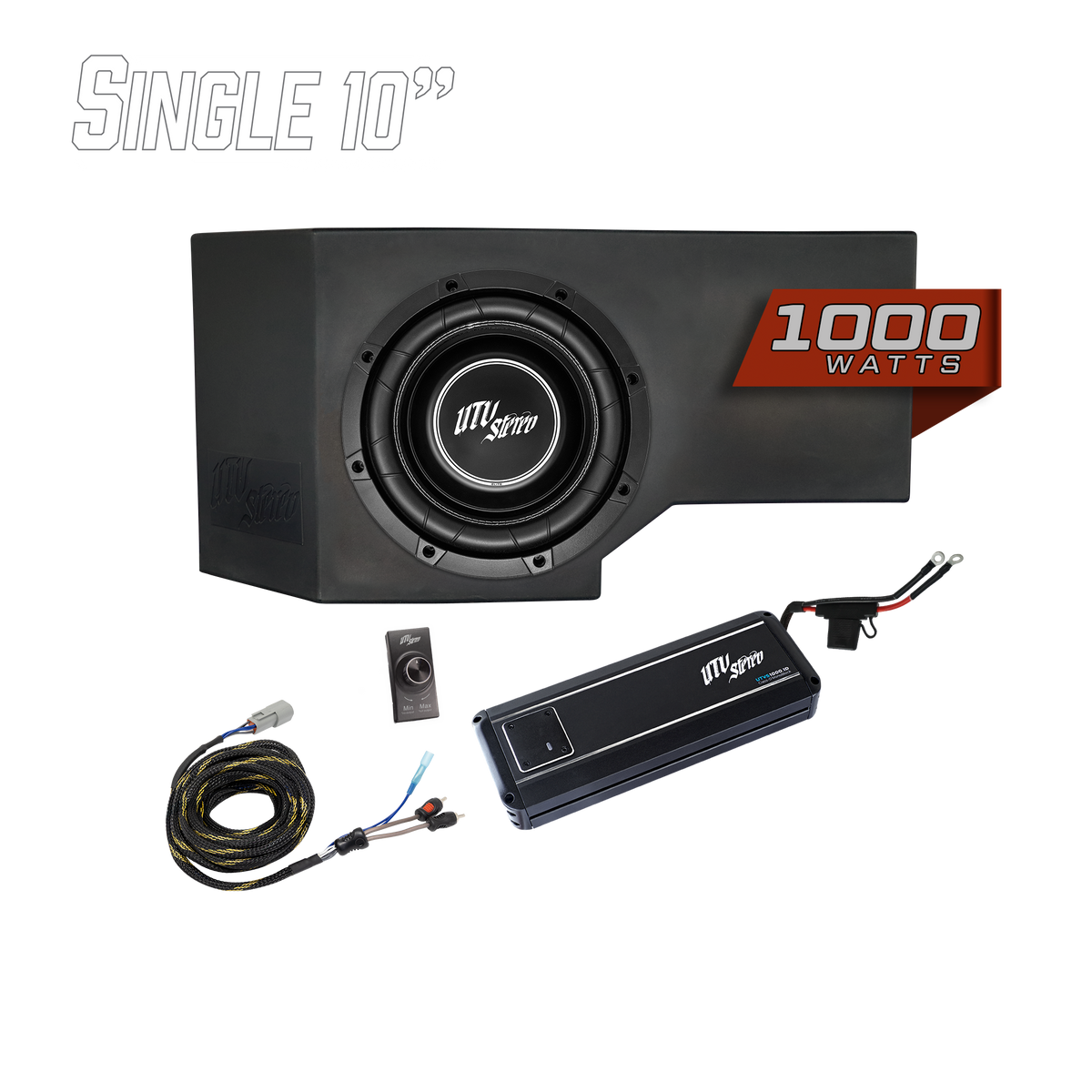 Can-AmÂ® Defender HD11 1000W Single 10" Subwoofer Kit | UTVS-DEF2-1000-1-GO