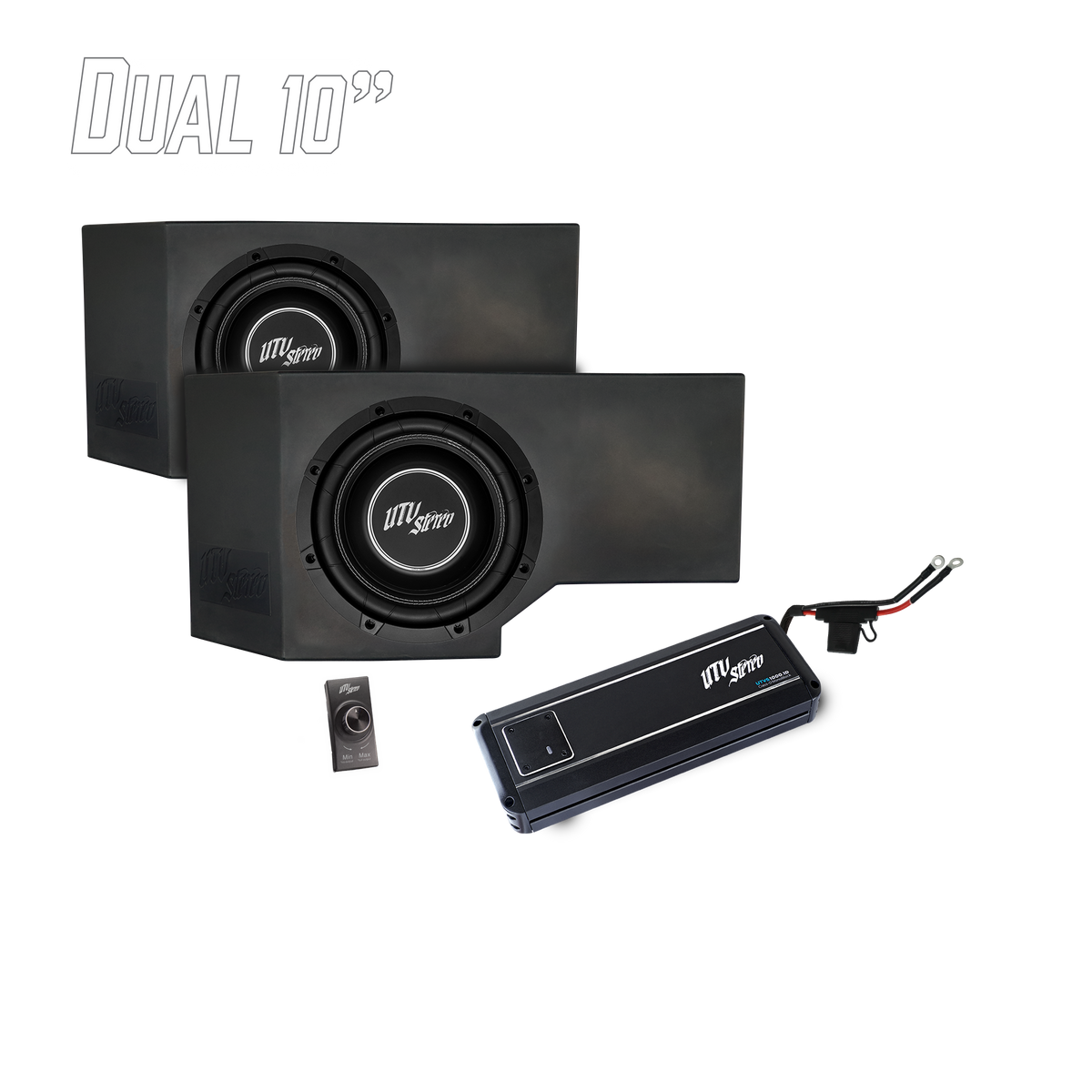 Can-AmÂ® Defender HD11 1000W Dual 10" Subwoofer Kit | UTVS-DEF2-1000-2-GO