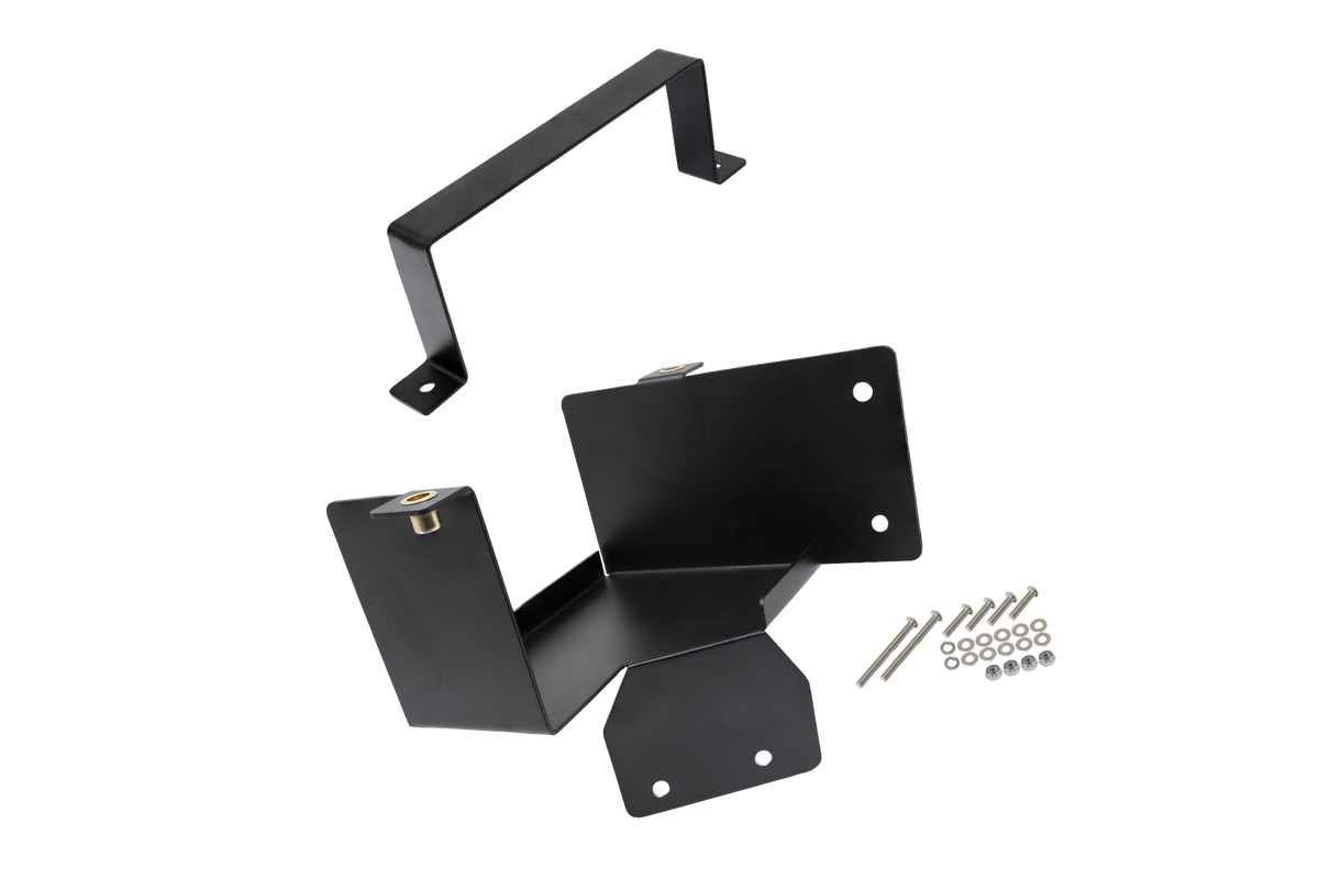 UTV Stereo black metal mounting bracket kit with hardware