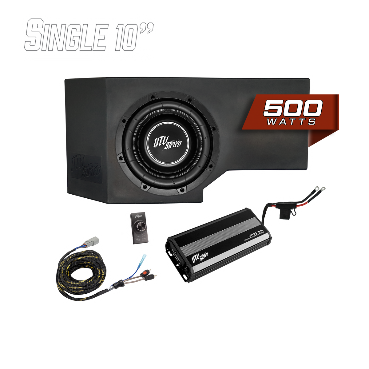 Can-AmÂ® Defender HD11 500W Single 10" Subwoofer Kit | UTVS-DEF2-500-1-GO