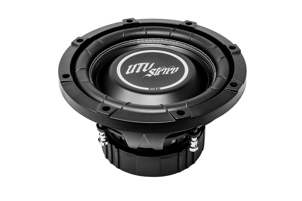 UTV Stereo Elite black subwoofer speaker