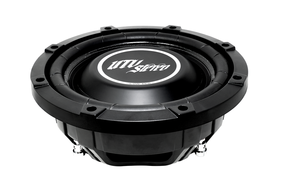 UTV Stereo Low Pro black subwoofer speaker