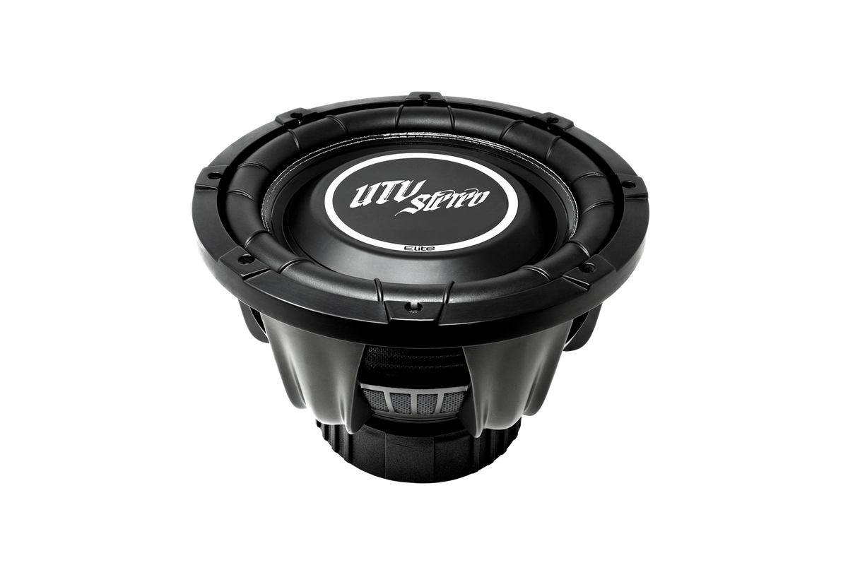 UTV Stereo Elite black subwoofer speaker