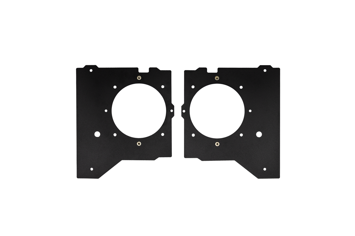 UTV Stereo black metal speaker mounting plates