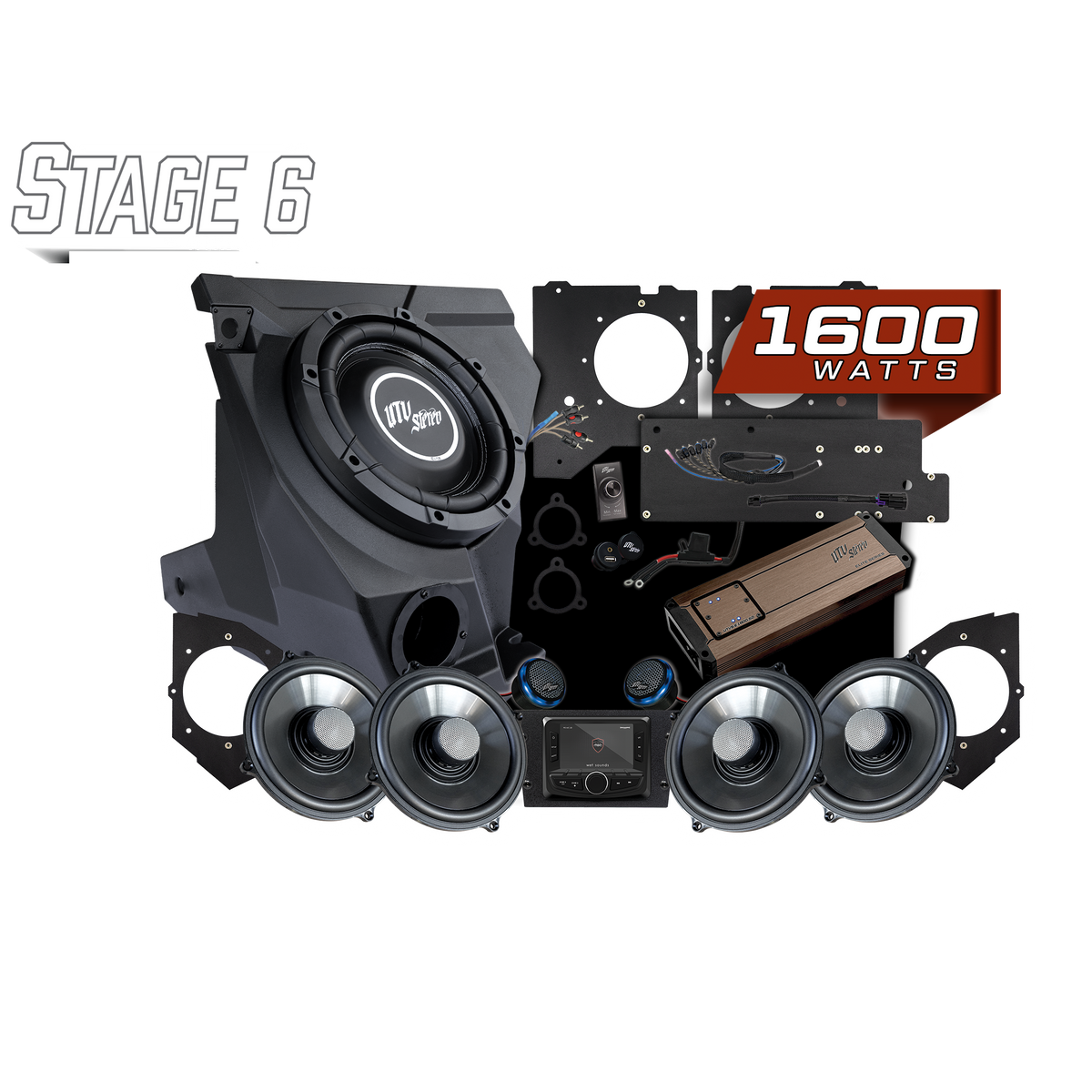 KAWASAKIÂ® TERYX H2 Elite Stage 6 Stereo Kit | UTVS-H2-S6