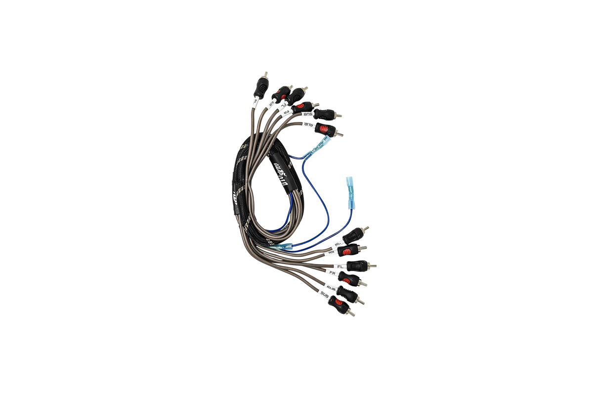 UTV Stereo 6-Channel RCA Harness - Front, Rear, Subwoofer, + Remote | UTVS-HRN-RCA-3