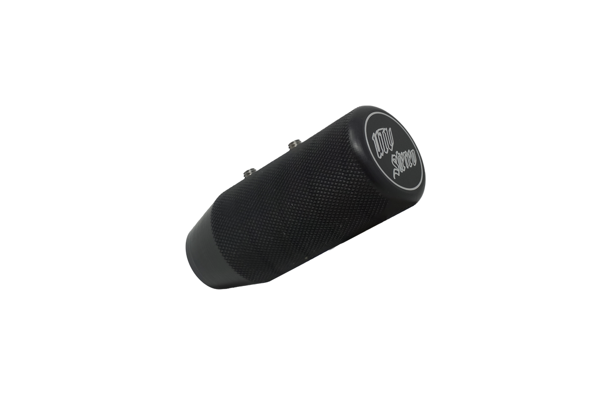 Black knurled UTV Stereo shift knob with two set screws