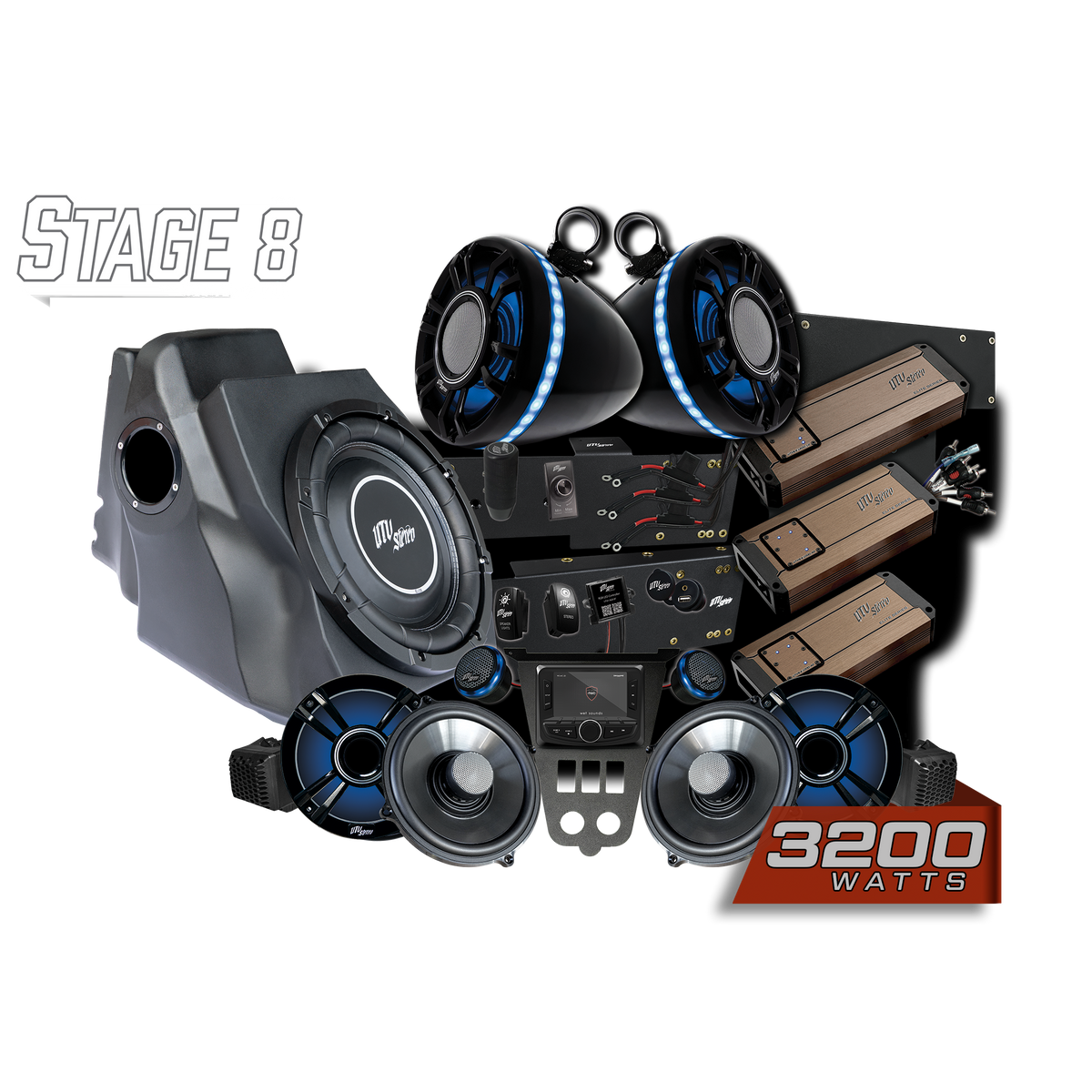 '25-'26 RZRÂ® Pro Series Elite Stage 8 Stereo Kit | UTVS-PRO2-S8-E