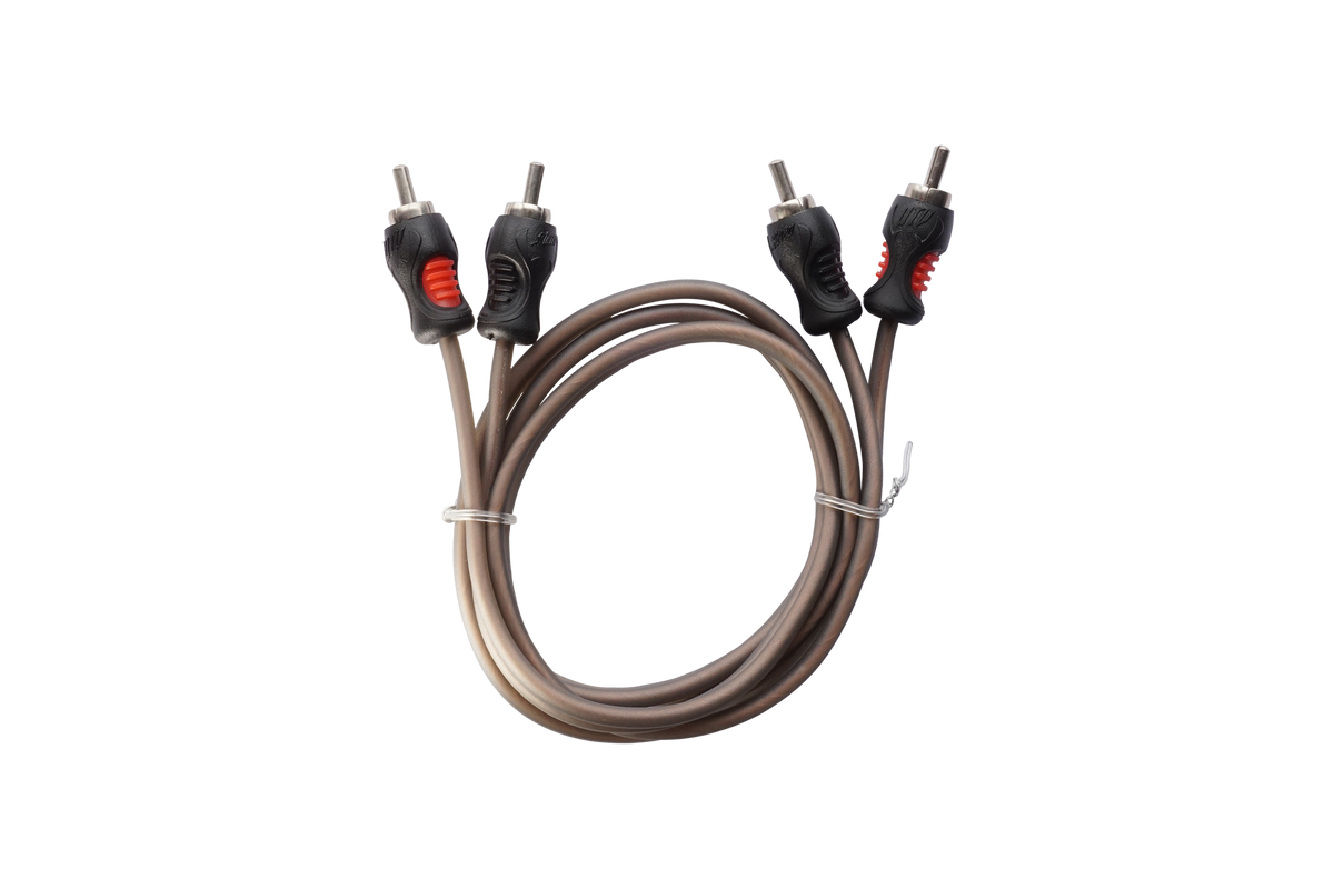 UTV Stereo RCA audio cable with black and red connectors
