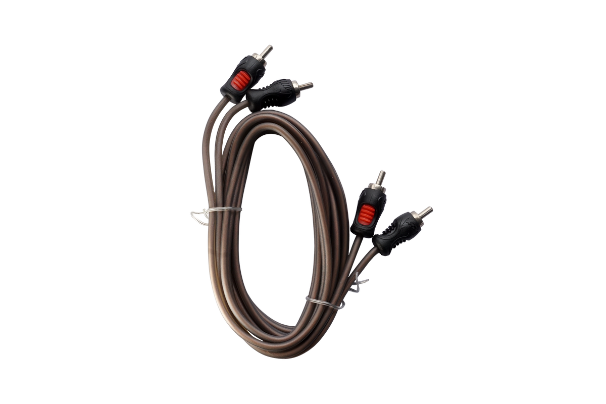 UTV Stereo RCA audio cable with black and red connectors