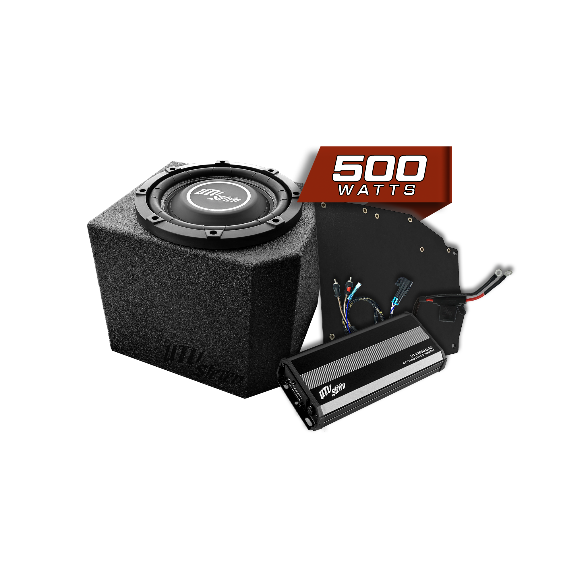 Polaris® Ranger 500W Single 10" Subwoofer Kit | UTVS-RNG-SUB-500-1