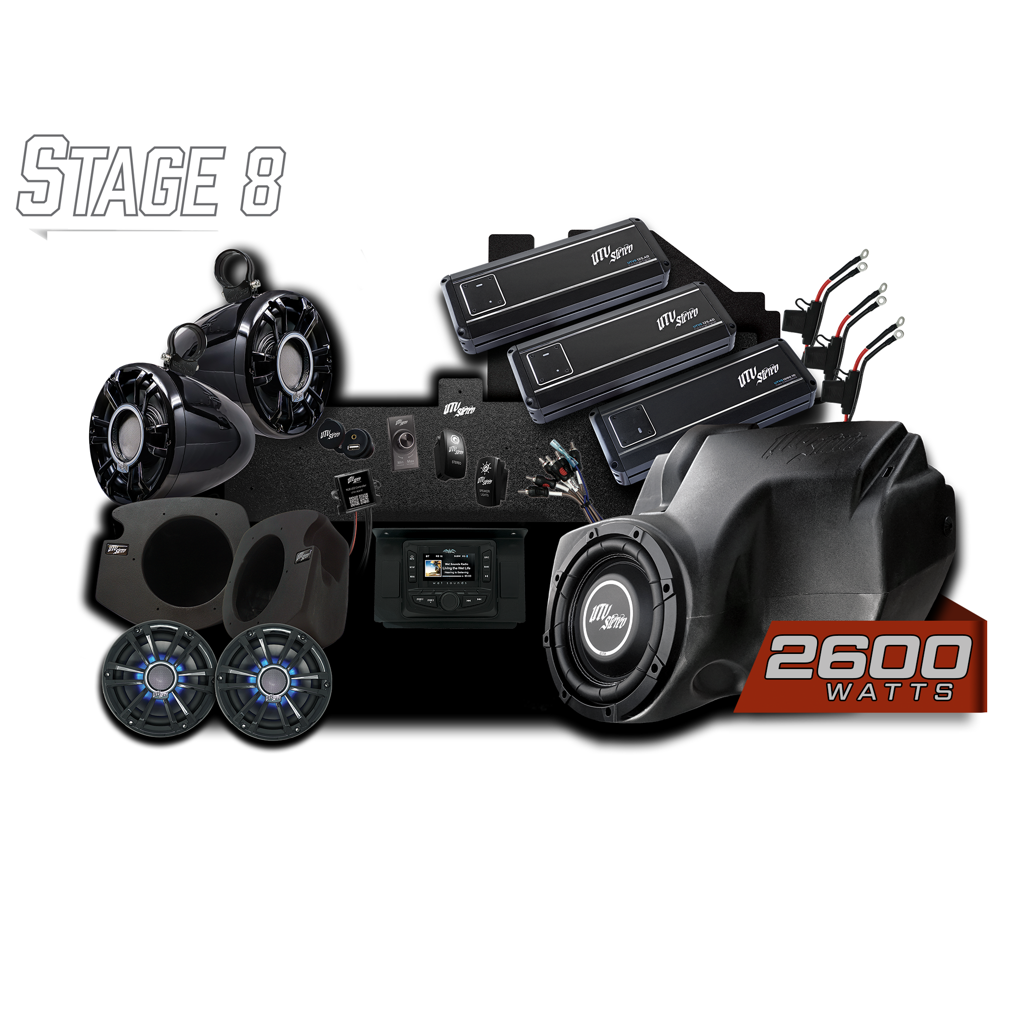 RZR® Signature Series Stage 8 Stereo Kit | UTVS-RZR-S8-S