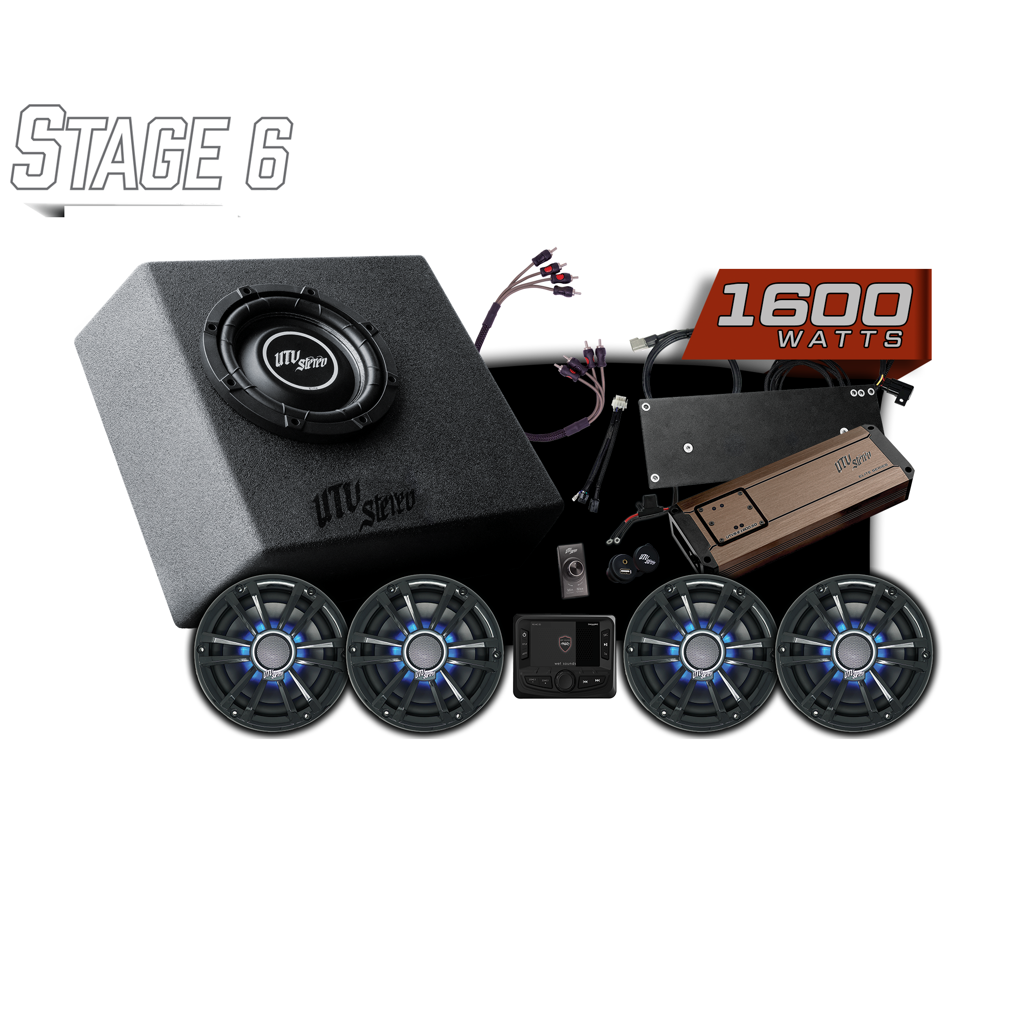 Speed UTV®  Elite Series Stage 6 Stereo Kit (Built to Order - Up to 4 Weeks) UTVS-SPD-S6-E