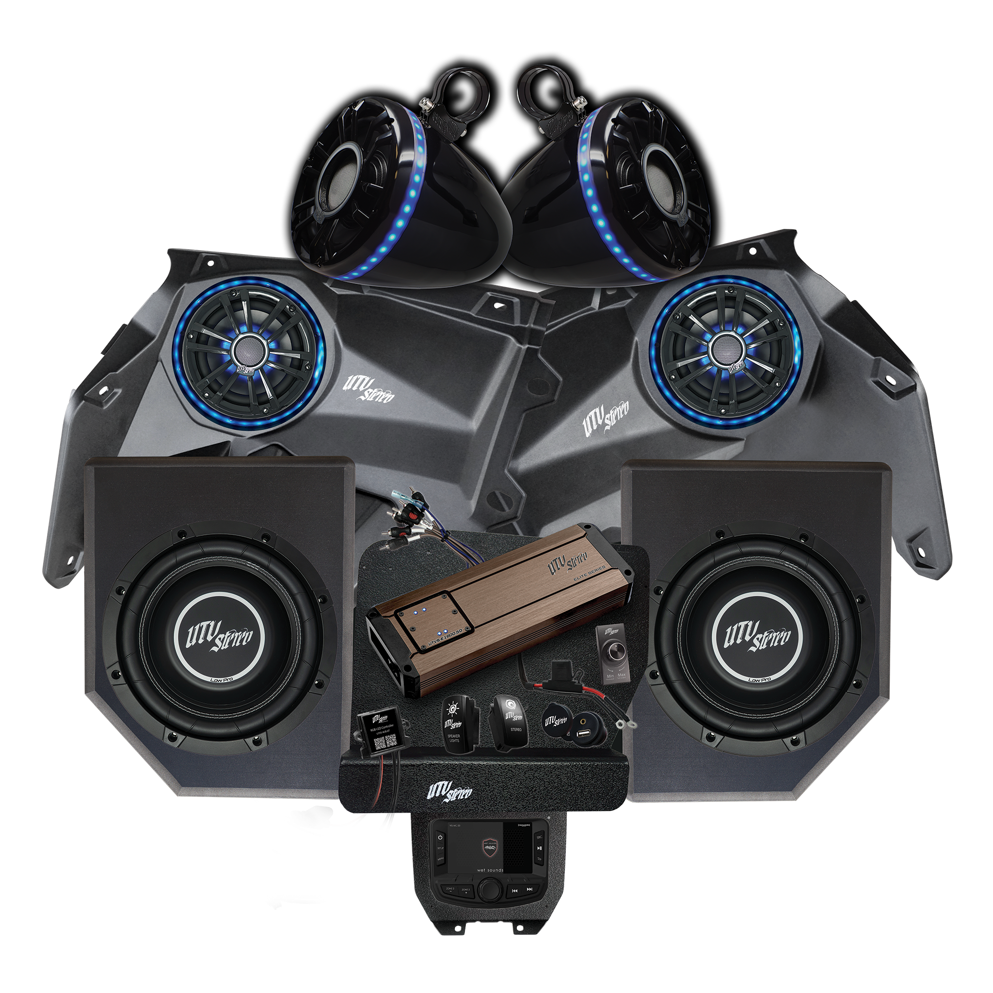 Can-Am® X3 Elite Series Stage 6 Stereo Kit | UTVS-X3-S6-E