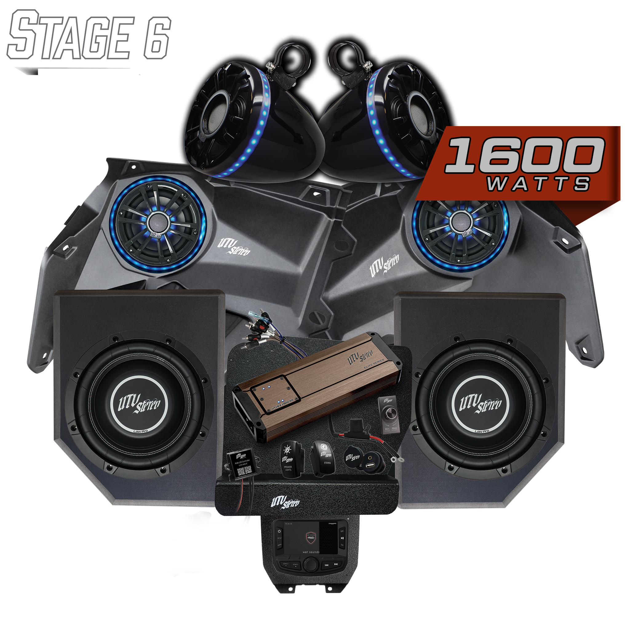 Can-Am® X3 Elite Series Stage 6 Stereo Kit | UTVS-X3-S6-E