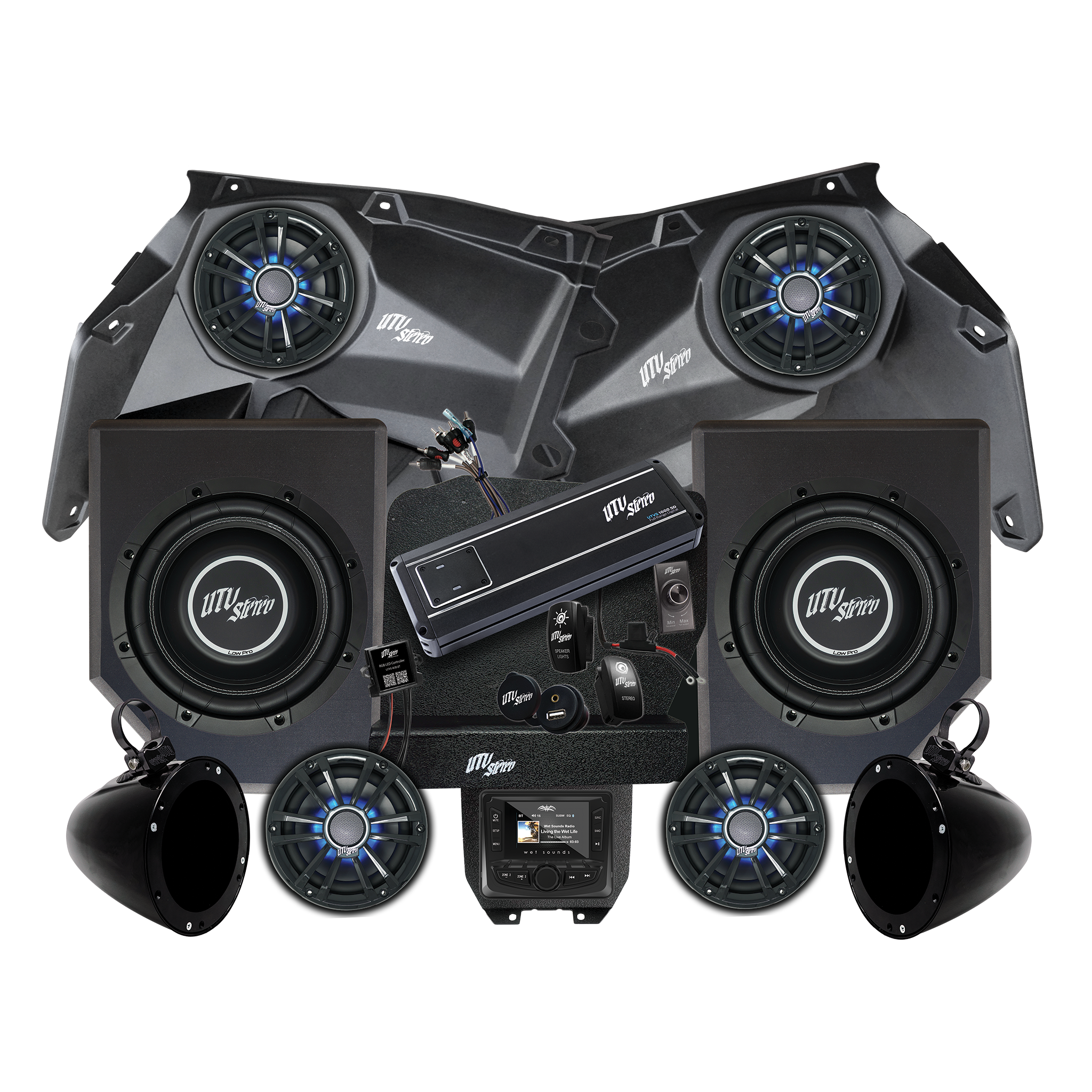 Can-Am® X3 Signature Series Stage 6 Stereo Kit |  UTVS-X3-S6-S