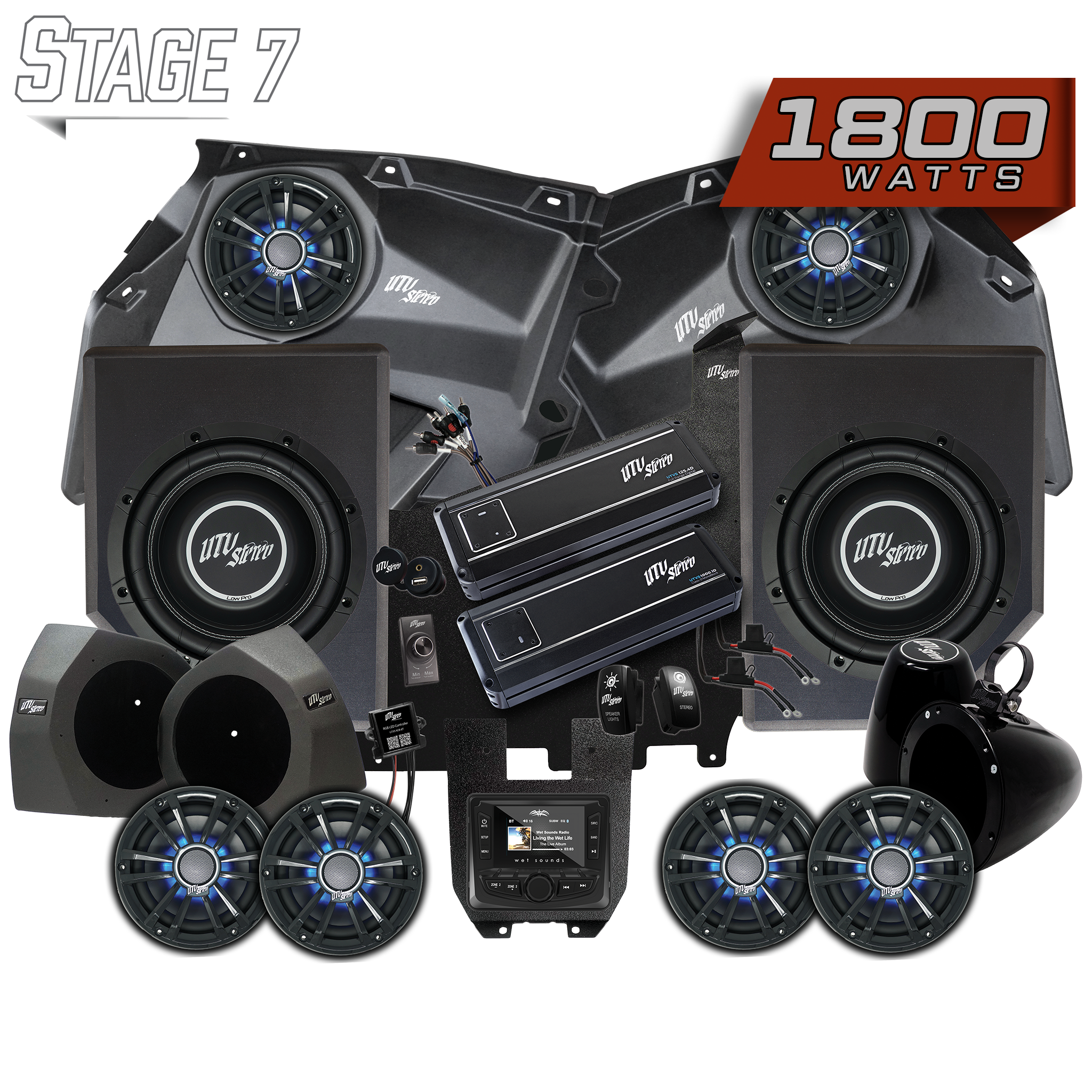 Can-Am® X3 Signature Series Stage 7 Stereo Kit | UTVS-X3-S7-S