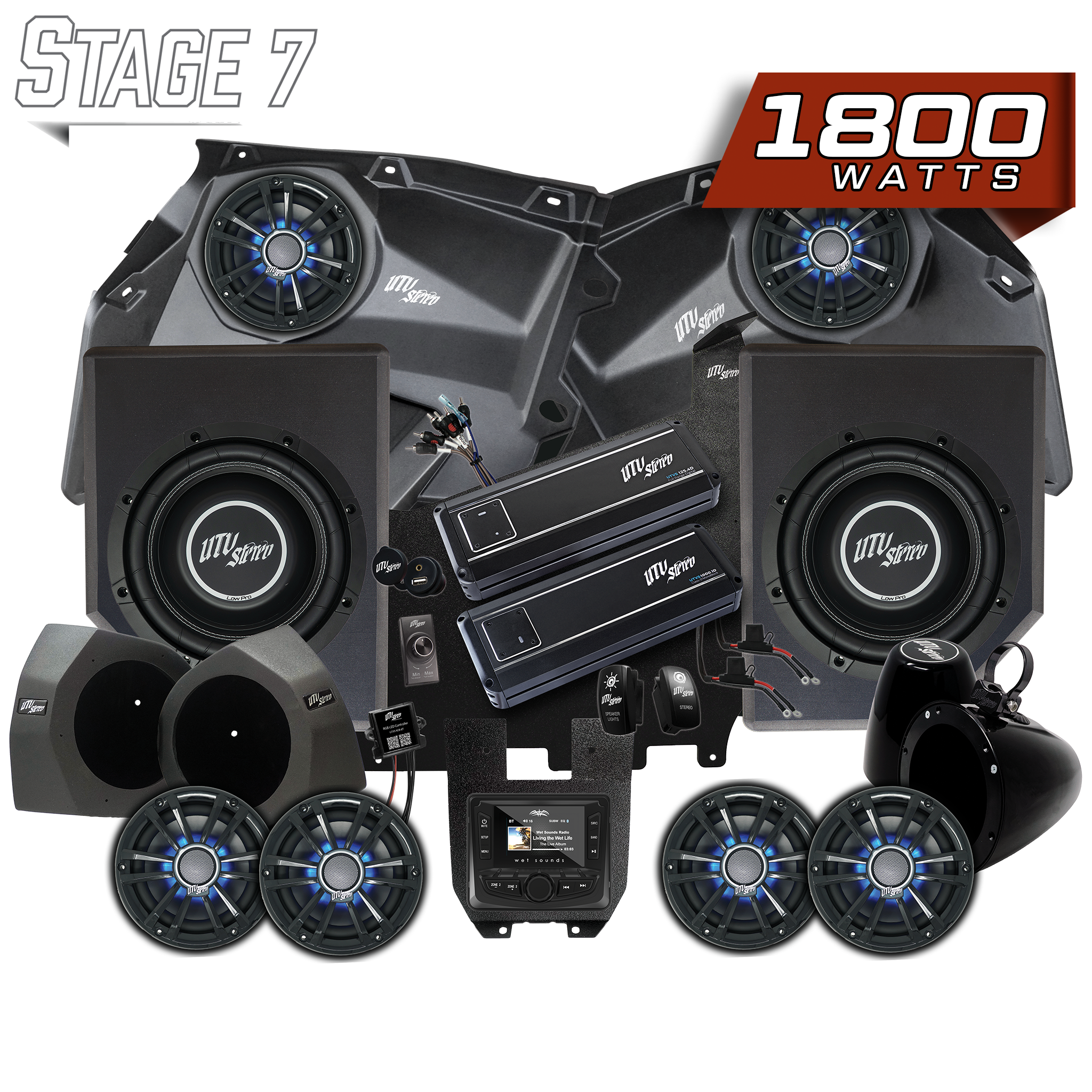 Can-Am® X3 Signature Series Stage 7 Stereo Kit | UTVS-X3-S7-S