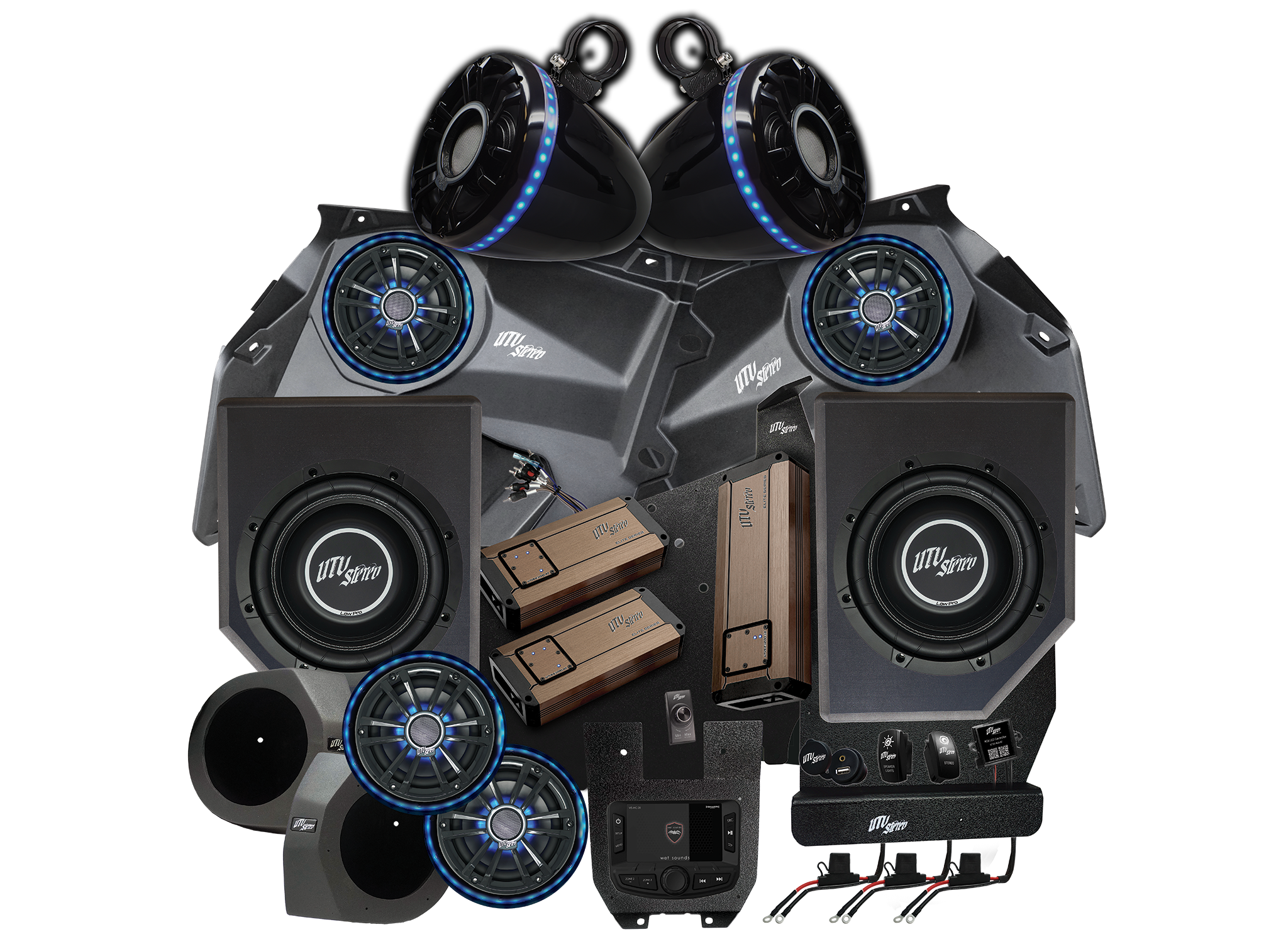 Can-Am® X3 Elite Series Stage 8 Stereo Kit | UTVS-X3-S8-E