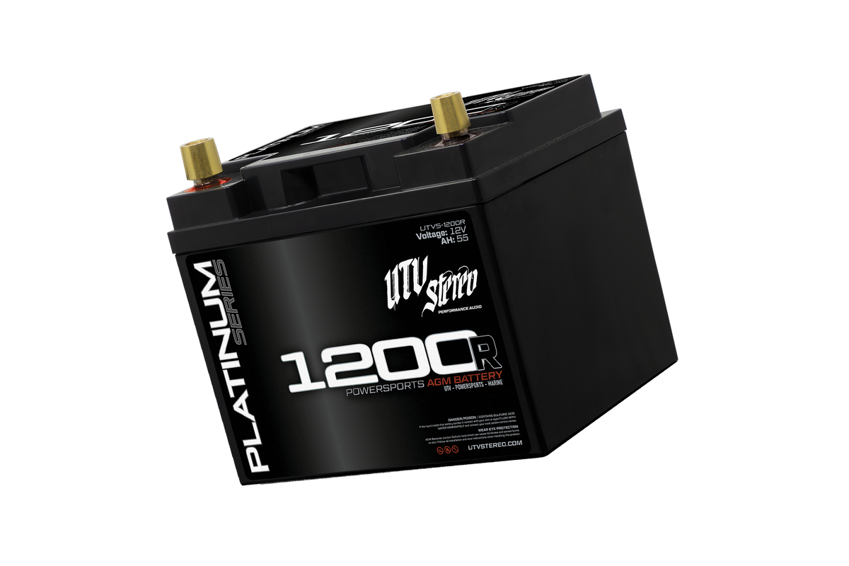 UTV Stereo Platinum Series 1200R 12V 55AH AGM powersports battery