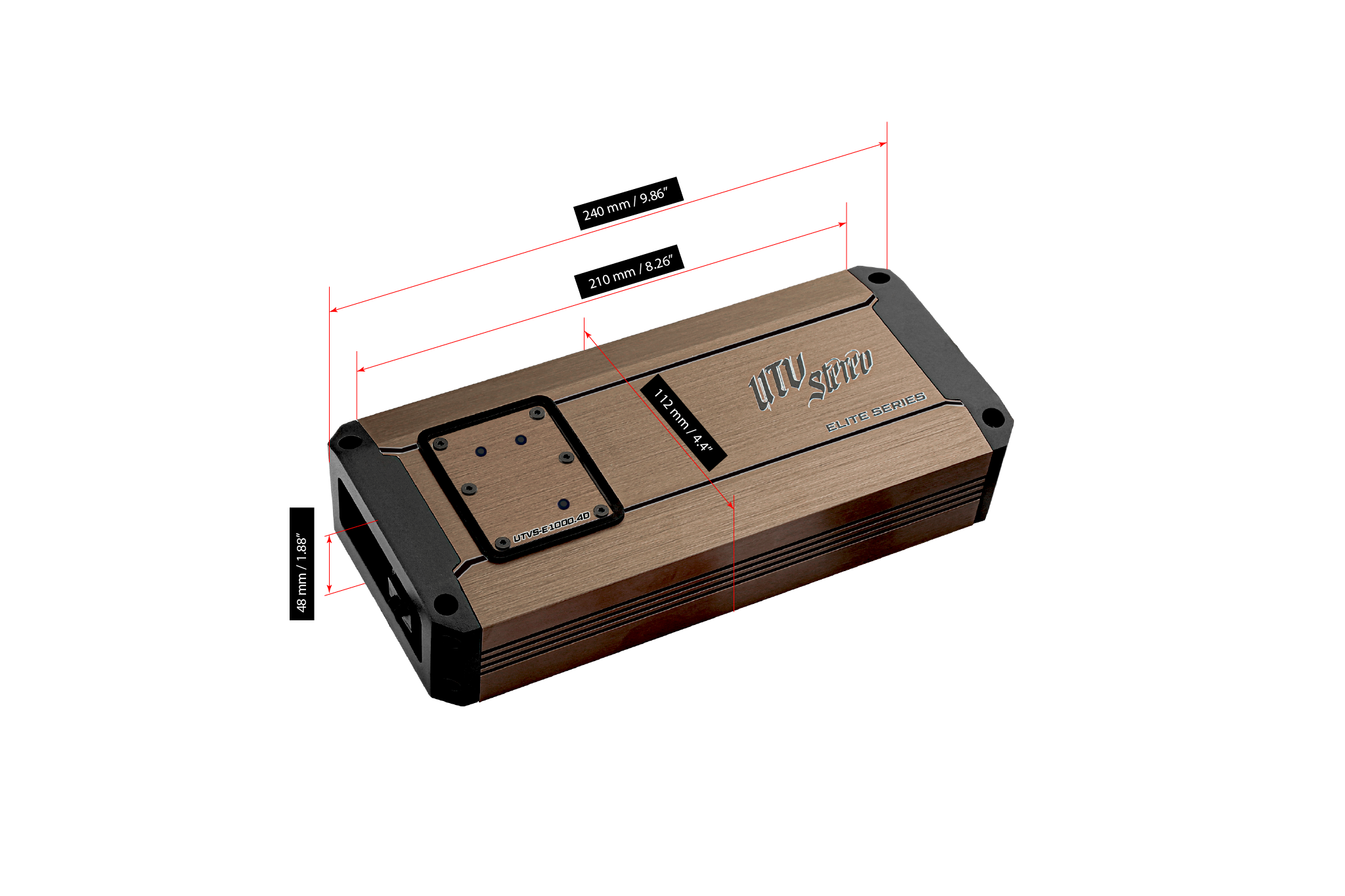 Elite Series 1000W 4-Channel Amplifier | UTVS-E1000.4D